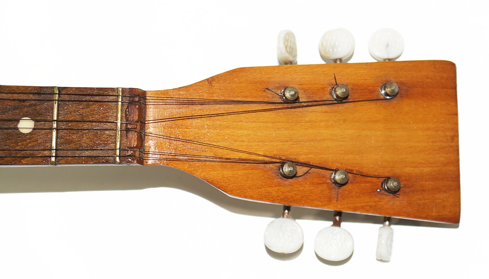 Antique Original Balalaika, 6 Strings, 16 Frets Natural Wood, Luxury Folk Musical Instrument 2081