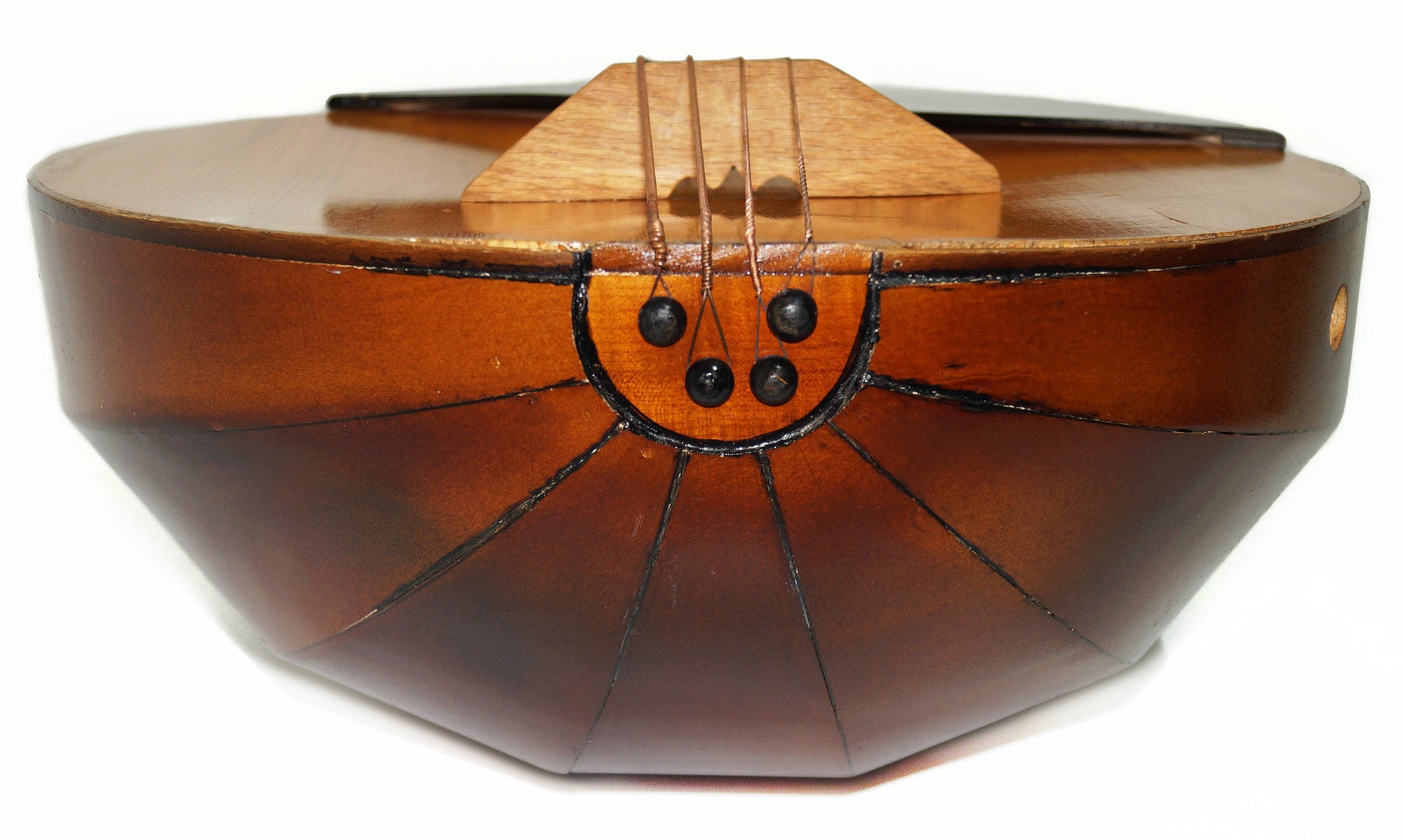Vintage Domra, 4 Strings, 20 Frets, Natural Wood, Quality Original Folk Musical Instrument, 2082 Amazing Sound!