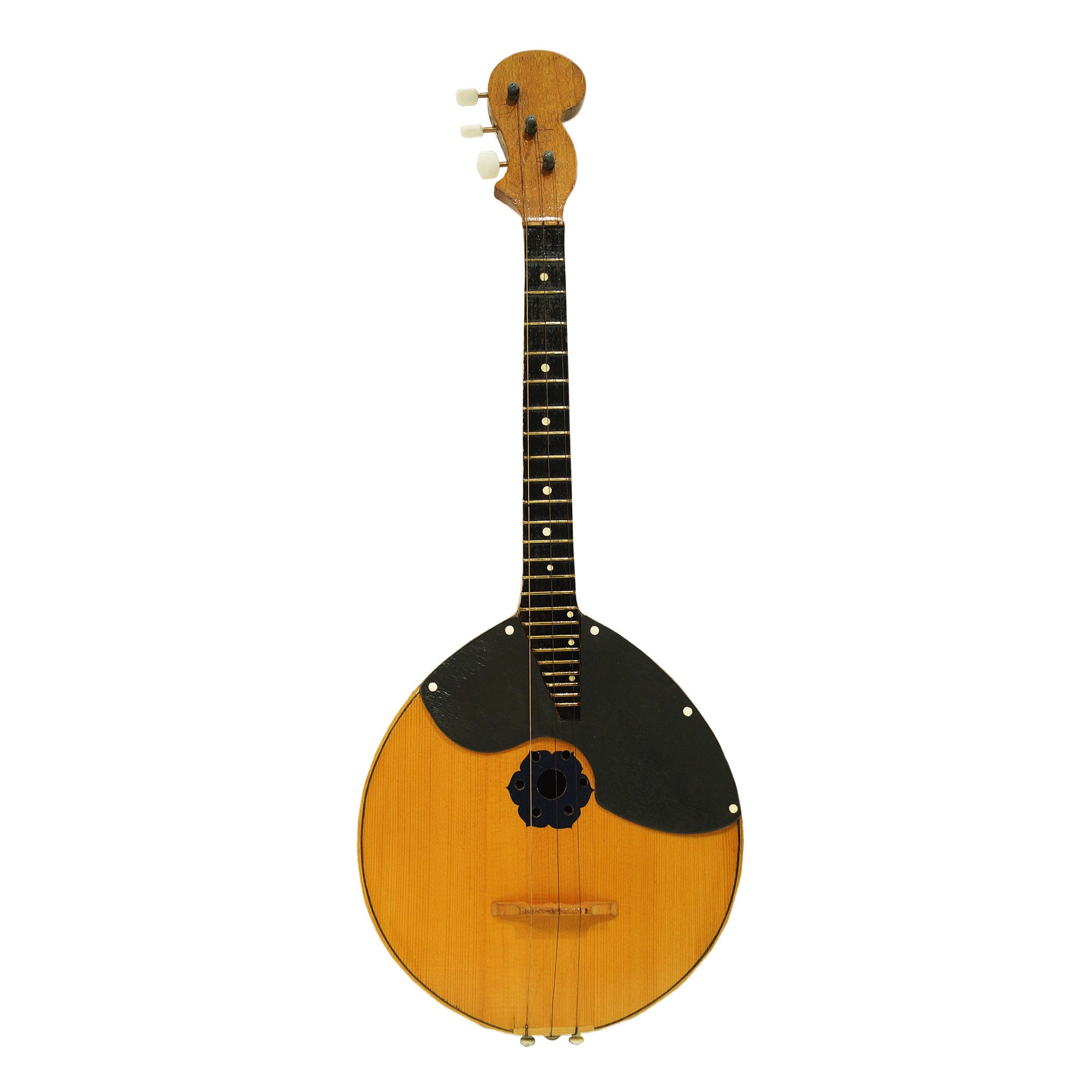 Old Vintage Domra, 3 Strings, 20 Frets, Natural Wood, Original Folk Musical Instrument, 2083 Beautiful Sound!