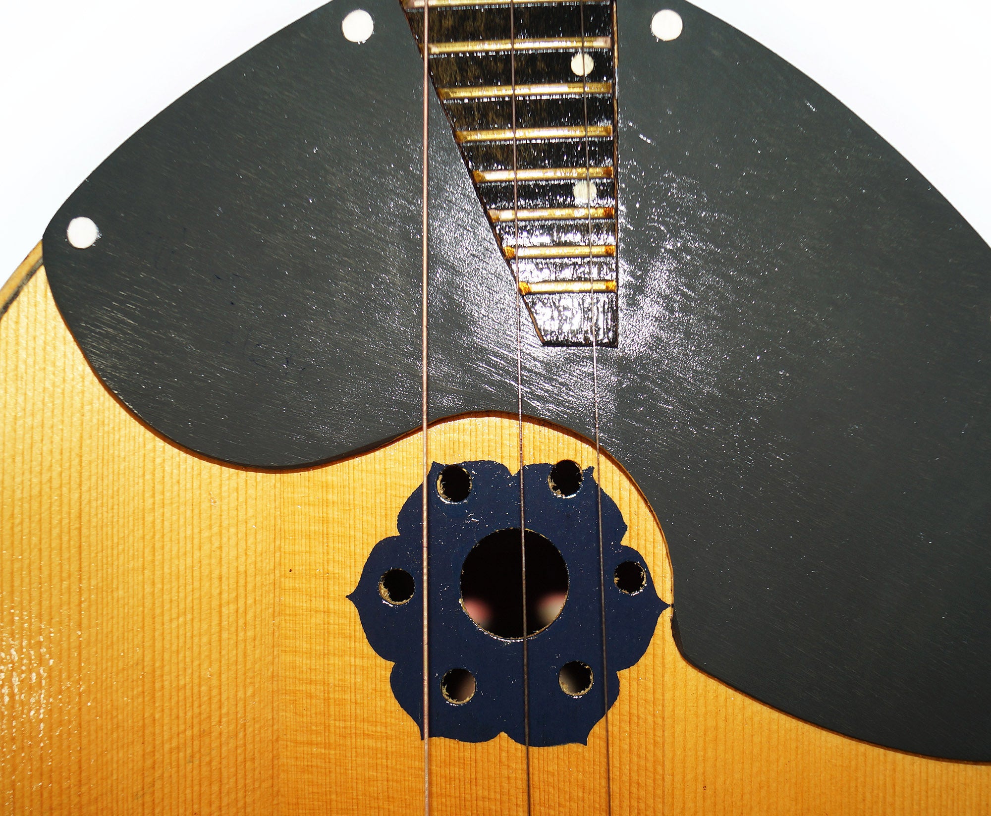 Old Vintage Domra, 3 Strings, 20 Frets, Natural Wood, Original Folk Musical Instrument, 2083 Beautiful Sound!