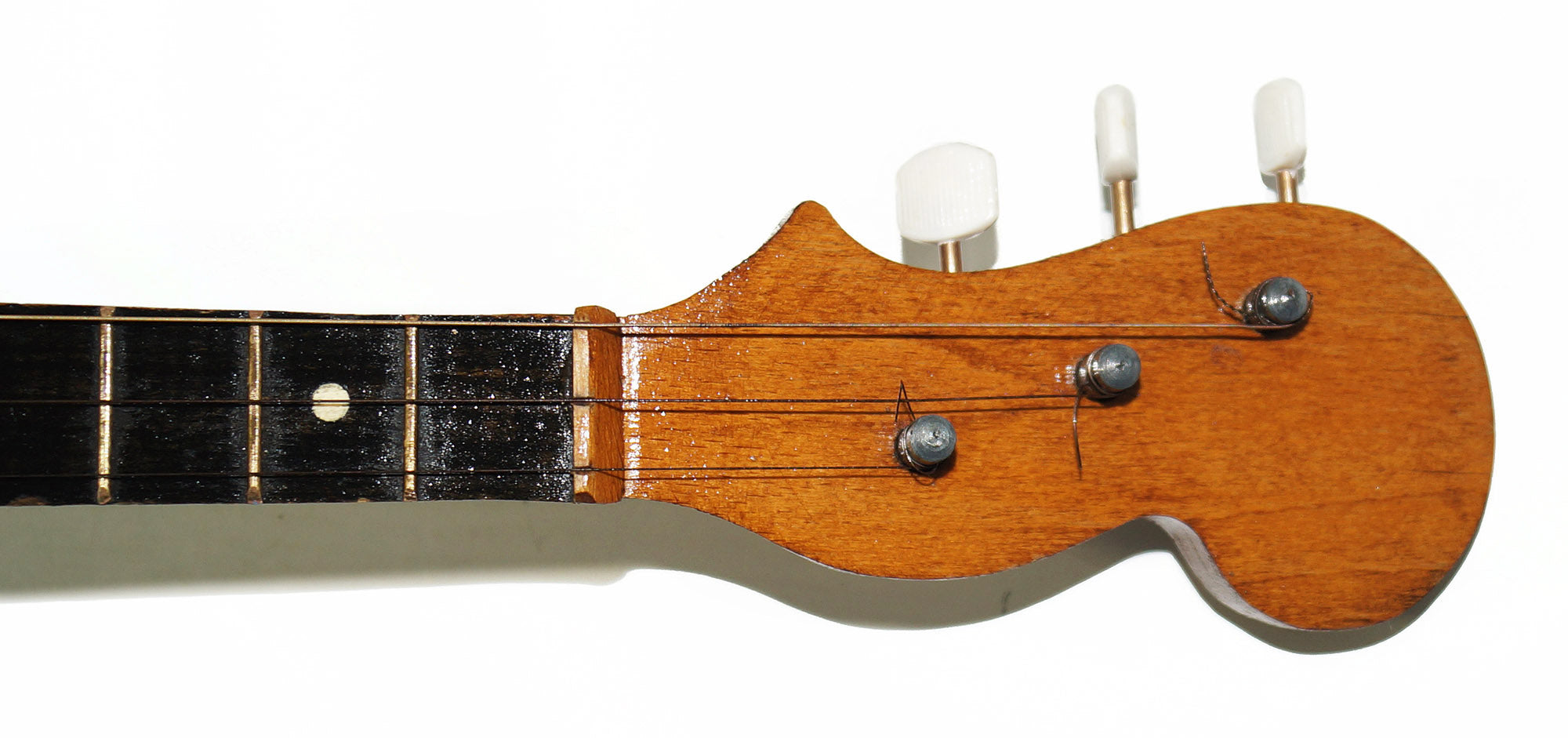Old Vintage Domra, 3 Strings, 20 Frets, Natural Wood, Original Folk Musical Instrument, 2083 Beautiful Sound!