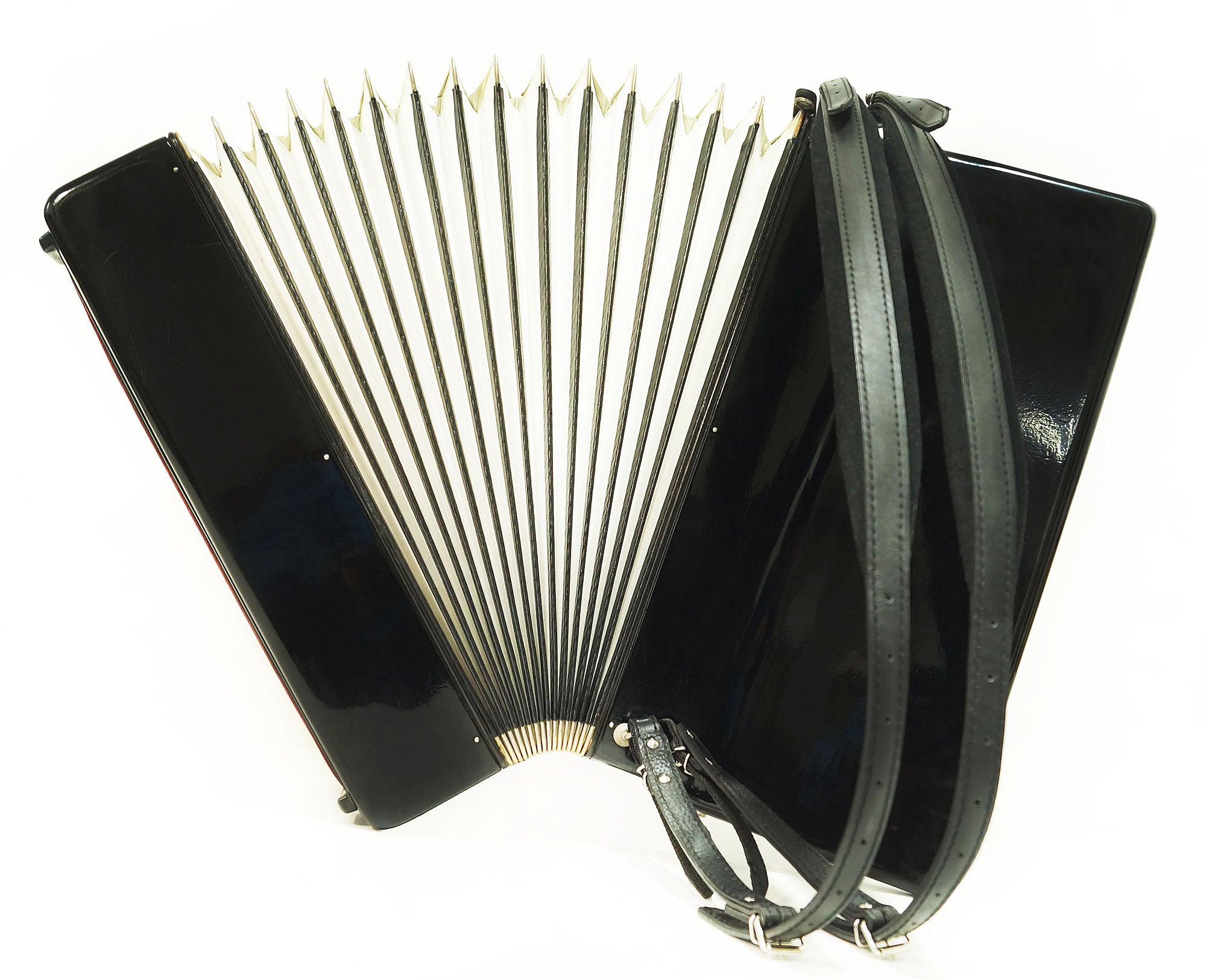 Amazing Weltmeister Caprice 120 Bass, made in Germany Accordion Straps Case 1635, High Quality Piano Accordian! Rich and Powerful Sound!