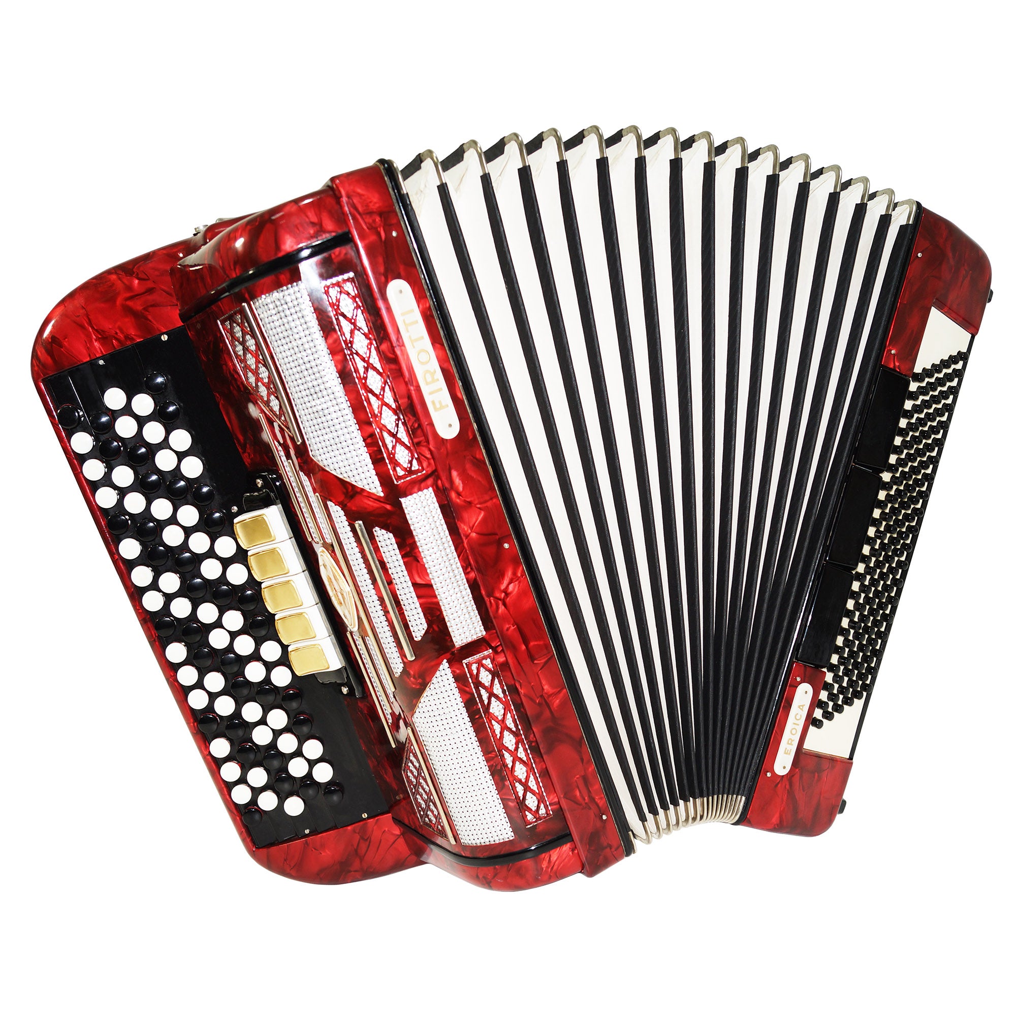 5 Row Firotti Eroica 120 Bass made in Germany Button Accordion Bayan New Straps 1816, Concert Chromatic Accordian, Super sound