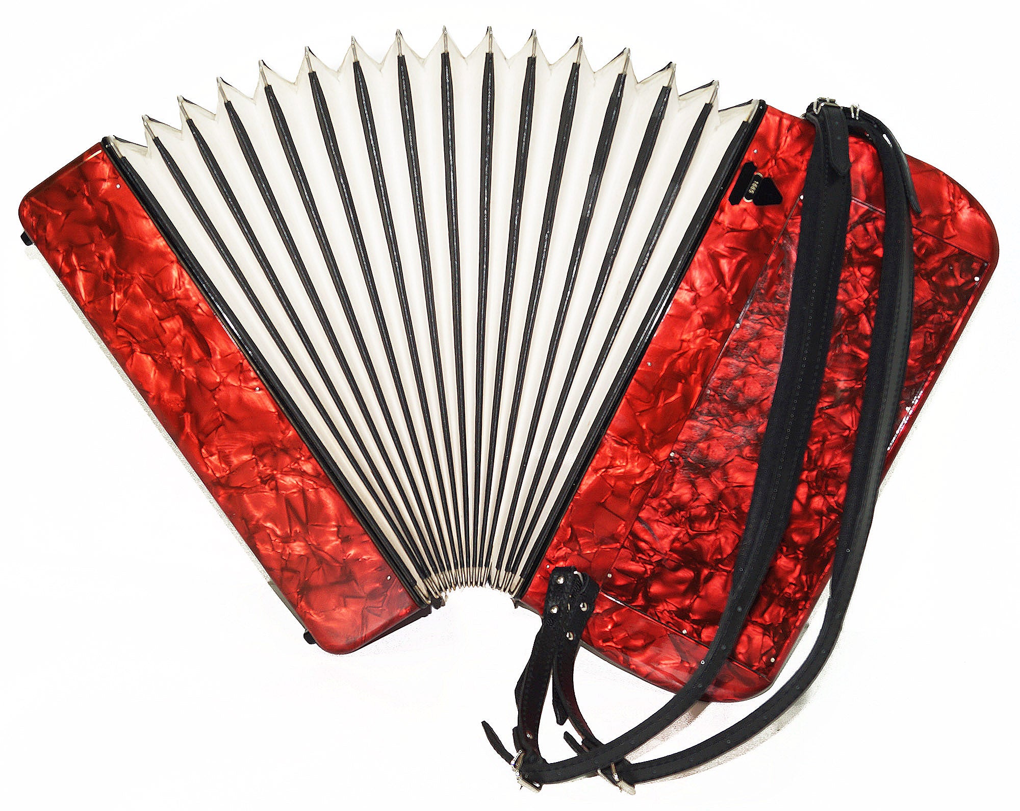 5 Row Firotti Accordion 120 Bass Buttons made in Germany Original Bayan New Straps 2062, Concert Chromatic Accordian, Rich and Powelful sound.
