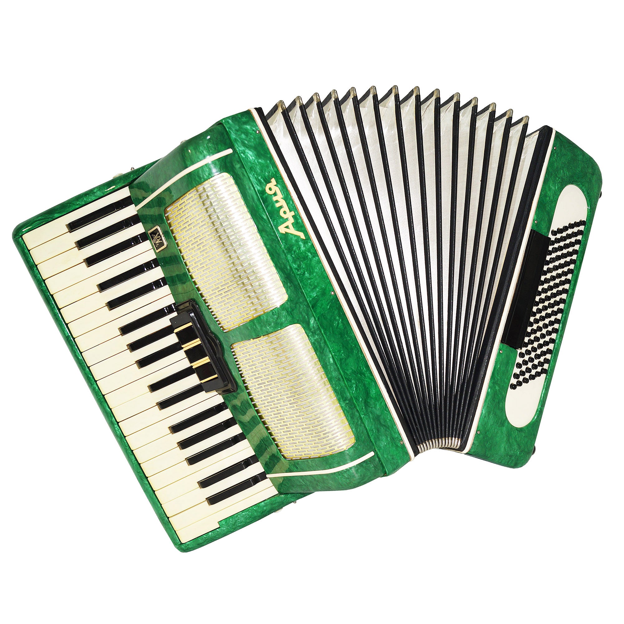 Perfect Russian Piano Accordion Ariya 96 Bass made in USSR, New Straps, Keyboard Accordian, Wonderful sound, 2063