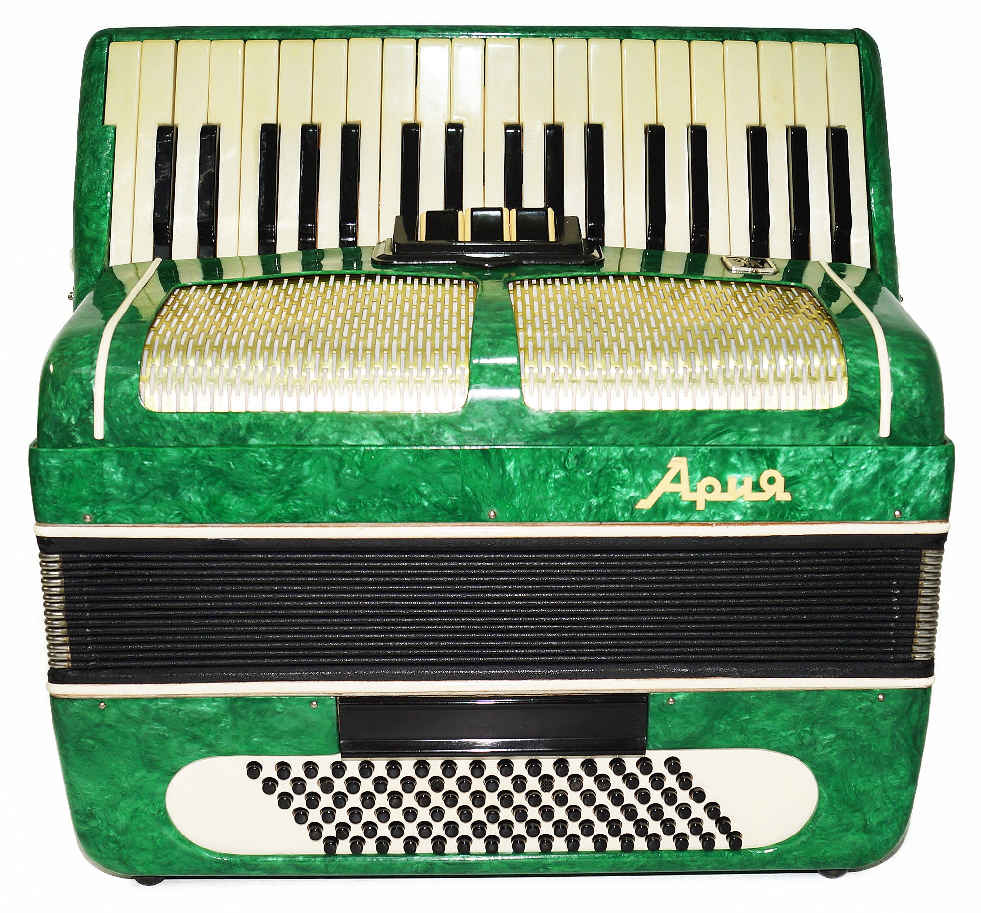Perfect Russian Piano Accordion Ariya 96 Bass made in USSR, New Straps, Keyboard Accordian, Wonderful sound, 2063