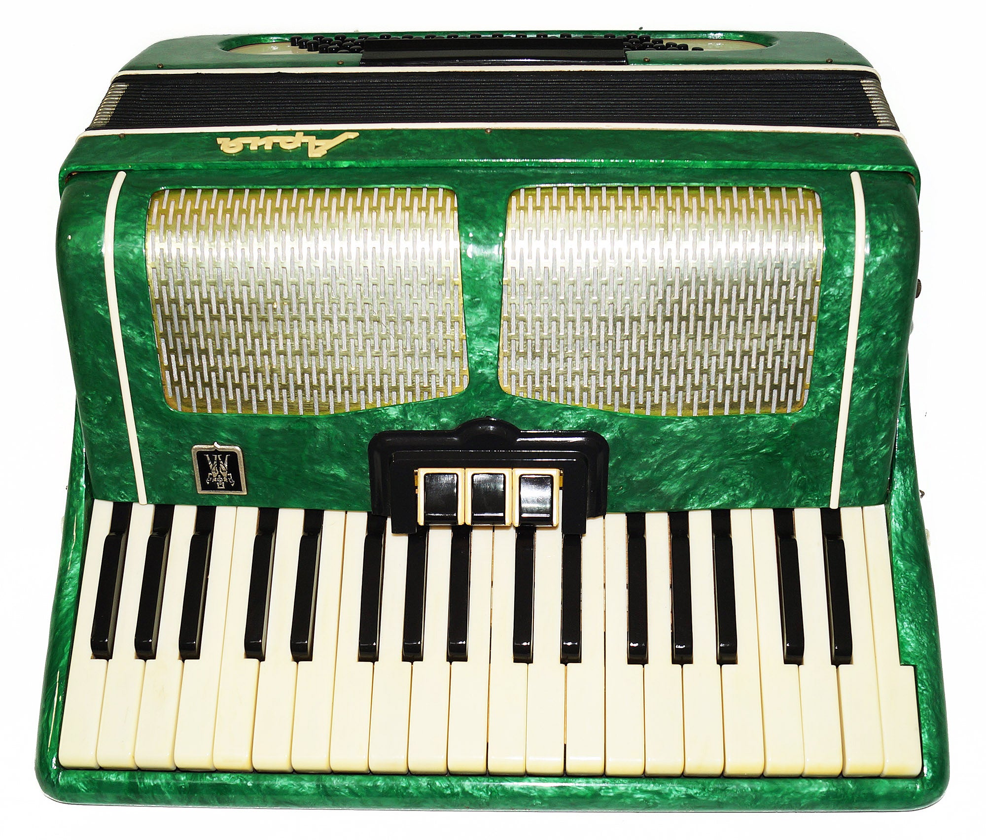 Perfect Russian Piano Accordion Ariya 96 Bass made in USSR, New Straps, Keyboard Accordian, Wonderful sound, 2063