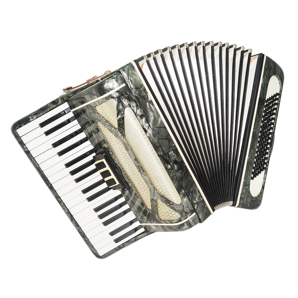 Original Russian Piano Accordion Volna 96 Bass, Straps 1969, Very Beautiful Keyboard Accordian! Excellent sound!