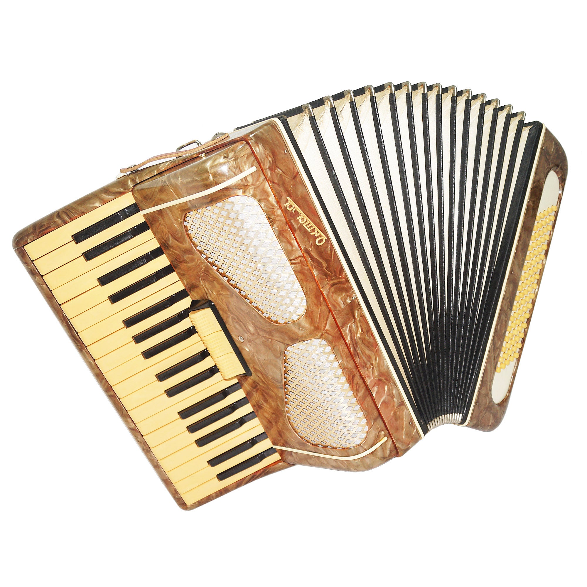 Piano Accordion Octava 80 Bass Buttons, New Straps, Case 2089 for Beginners Children, Very Beautiful sound.