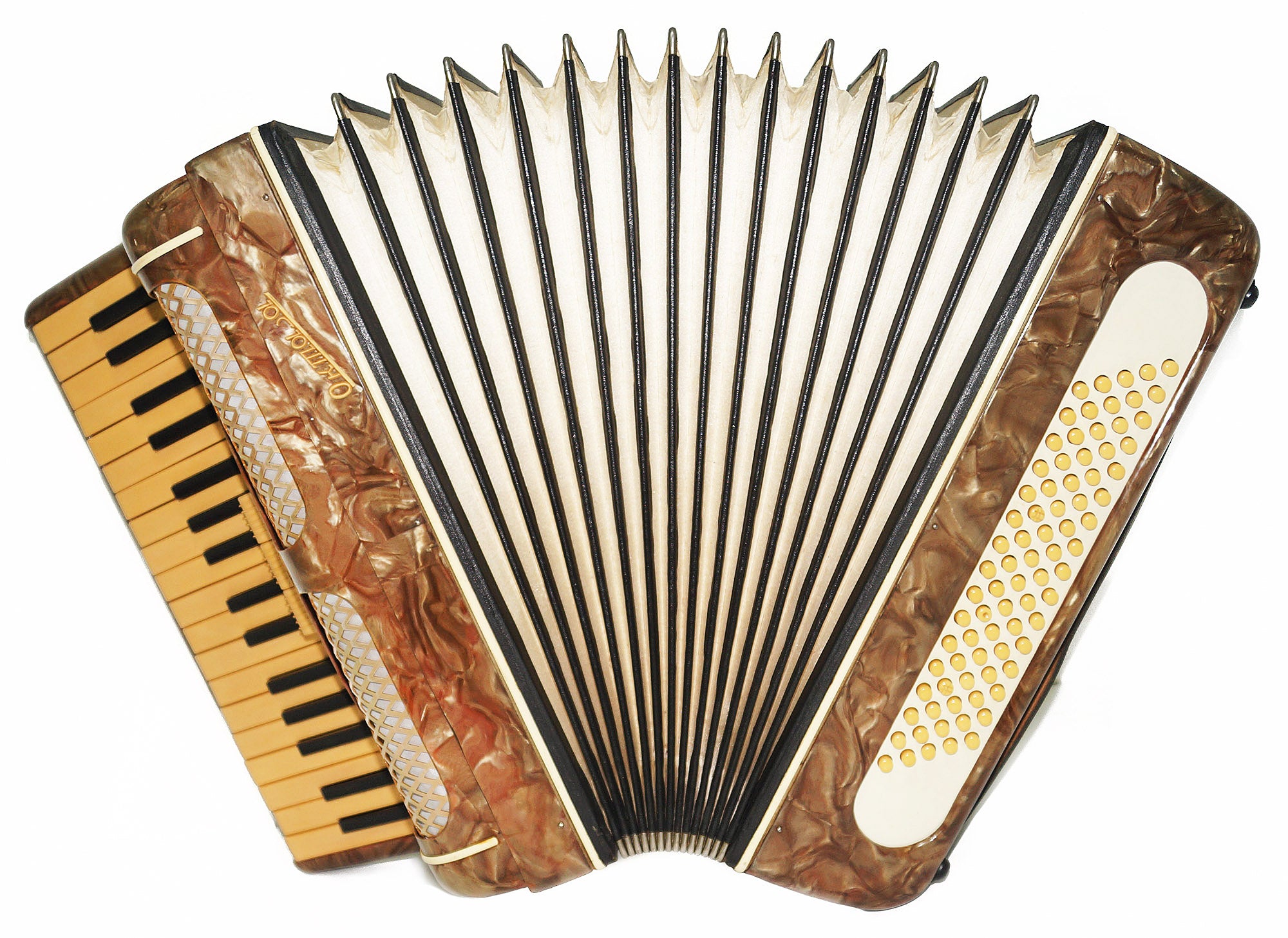 Piano Accordion Octava 80 Bass Buttons, New Straps, Case 2089 for Beginners Children, Very Beautiful sound.