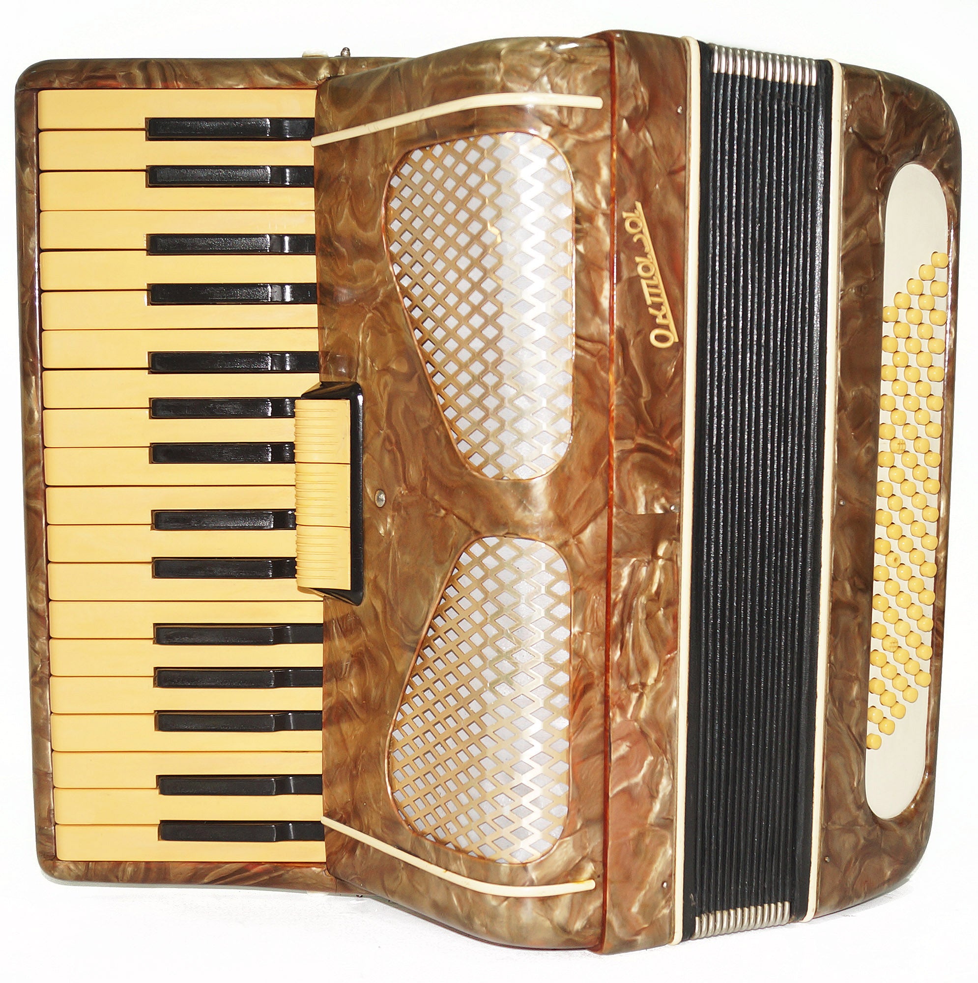 Piano Accordion Octava 80 Bass Buttons, New Straps, Case 2089 for Beginners Children, Very Beautiful sound.