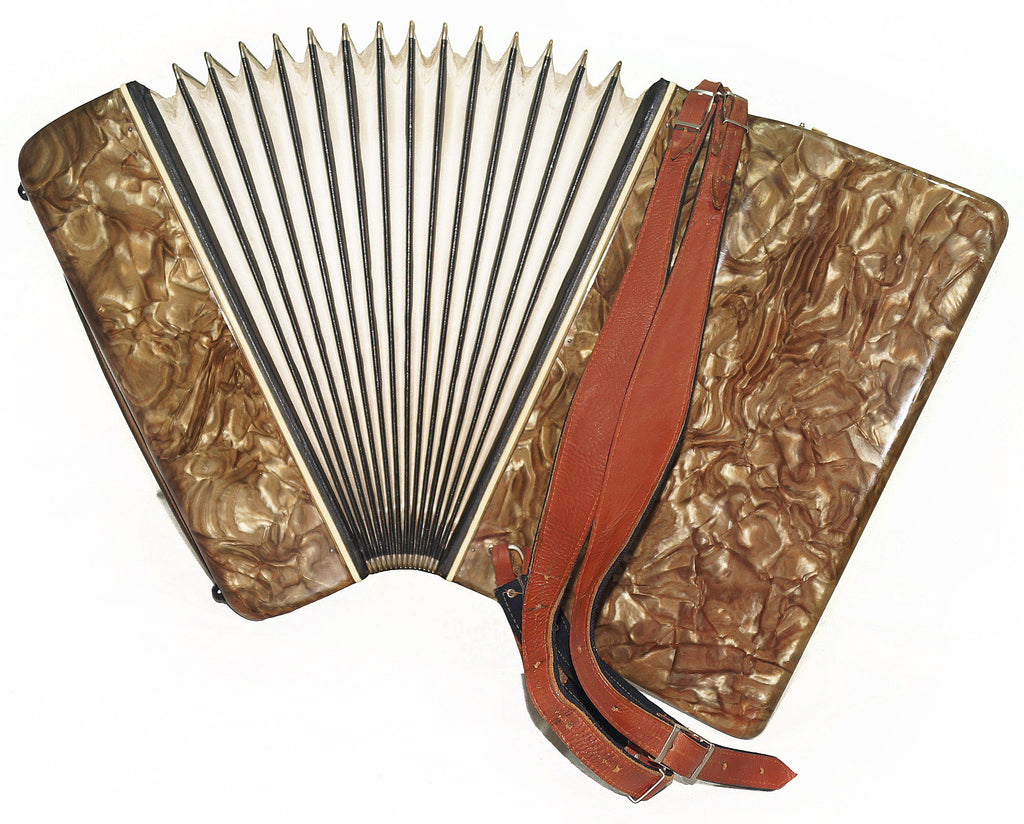 Piano Accordion Octava 80 Bass Buttons, New Straps, Case 2089 for Beginners Children, Very Beautiful sound.