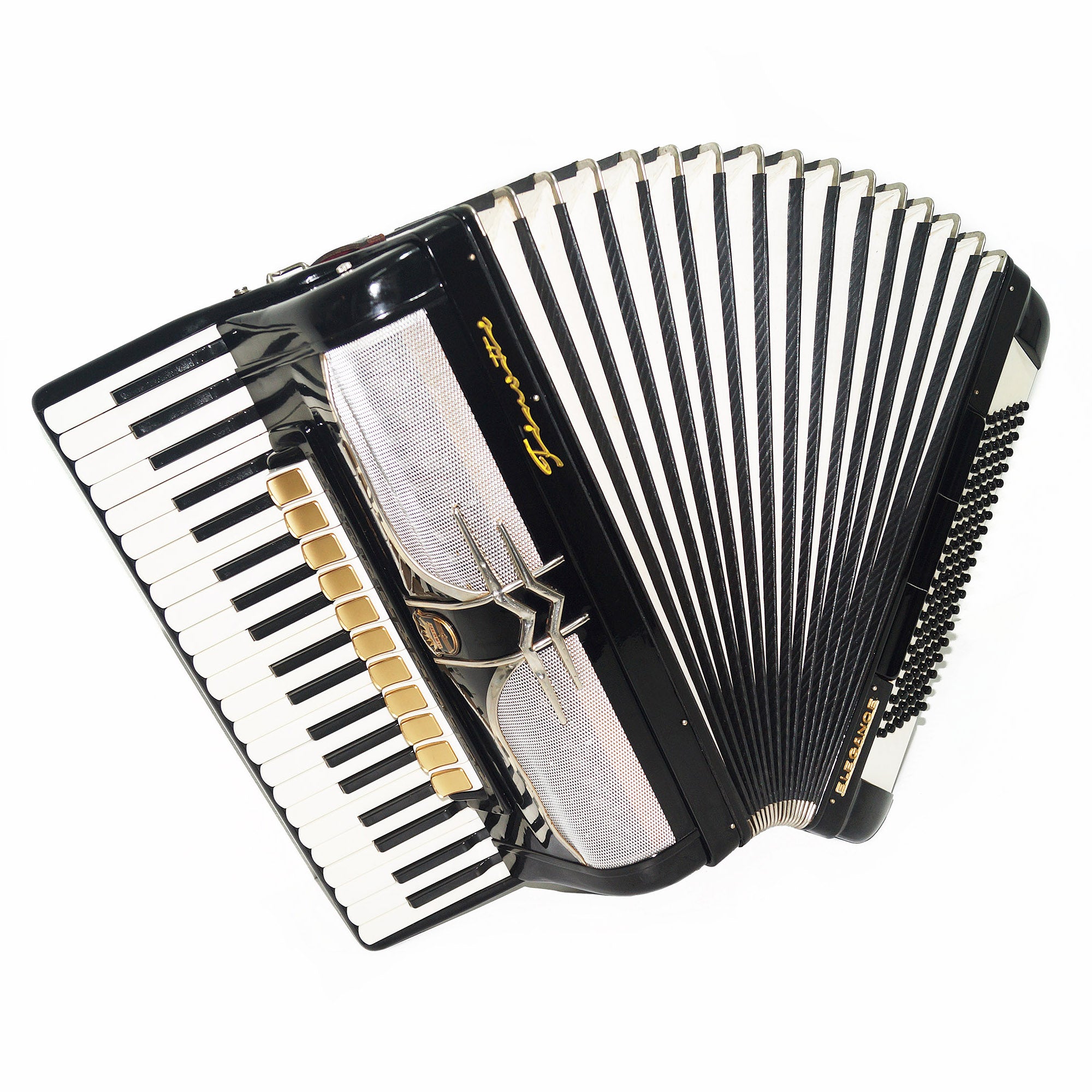 Firotti Elegance 120 Bass made in Germany Piano Accordion Keyboard Accordion Musical Instrument for Adults New Straps Case 1724, Rich Beautiful Sound!