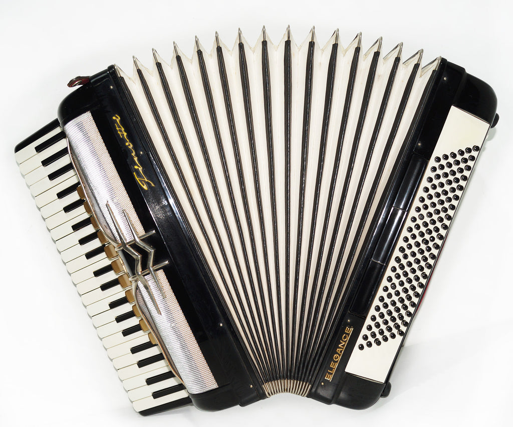 Firotti Elegance 120 Bass made in Germany Piano Accordion Keyboard Accordion Musical Instrument for Adults New Straps Case 1724, Rich Beautiful Sound!