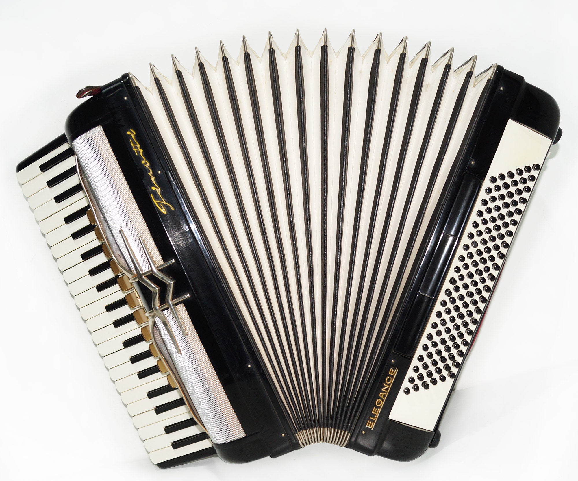 Firotti Elegance 120 Bass made in Germany Piano Accordion Keyboard Accordion Musical Instrument for Adults New Straps Case 1724, Rich Beautiful Sound!