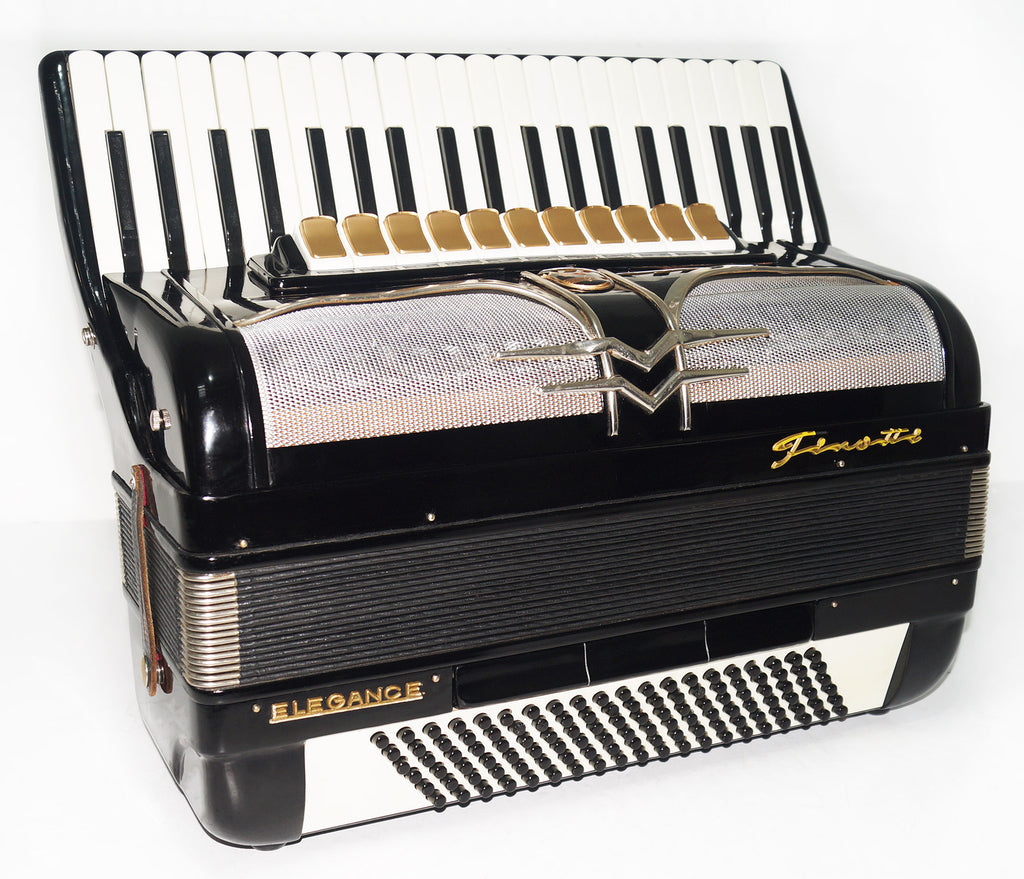 Firotti Elegance 120 Bass made in Germany Piano Accordion Keyboard Accordion Musical Instrument for Adults New Straps Case 1724, Rich Beautiful Sound!