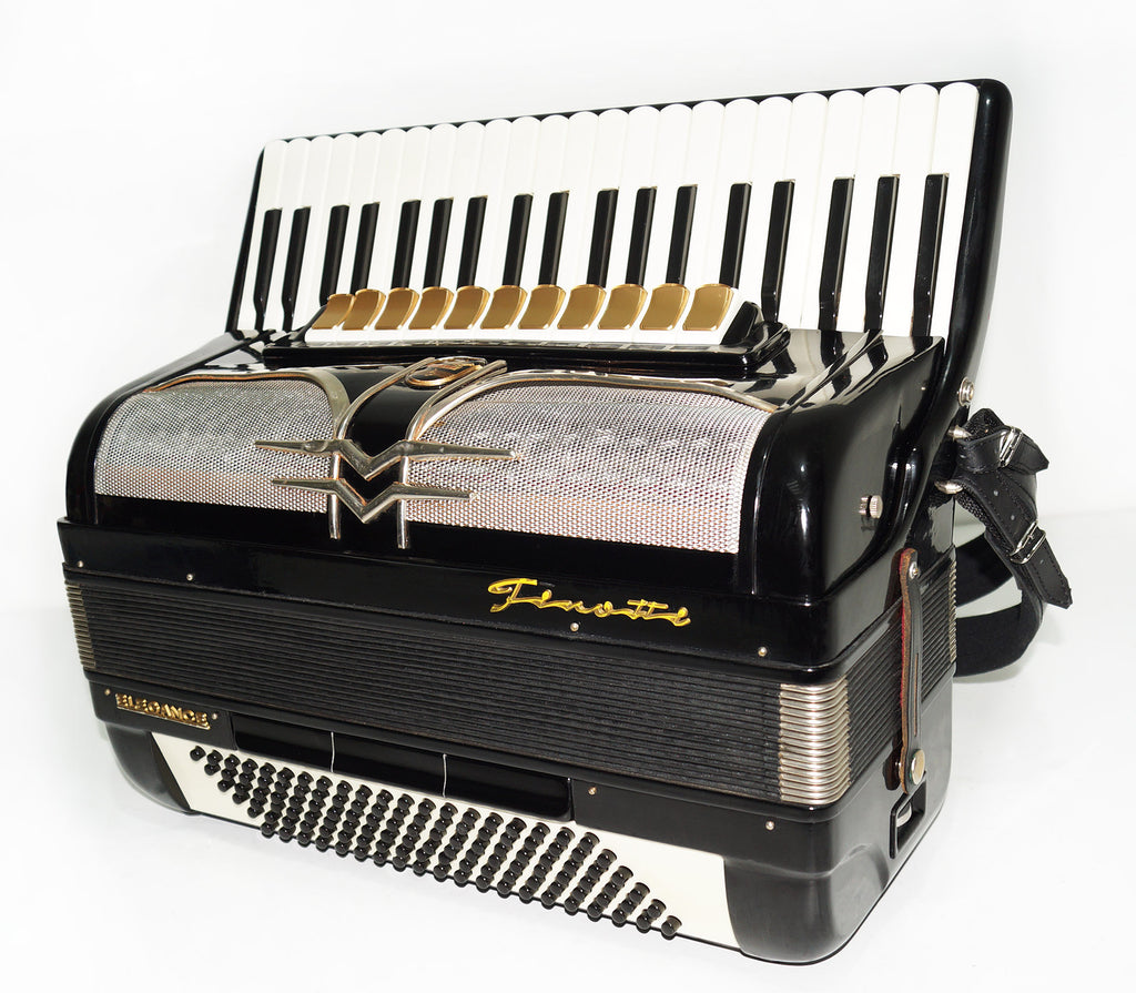 Firotti Elegance 120 Bass made in Germany Piano Accordion Keyboard Accordion Musical Instrument for Adults New Straps Case 1724, Rich Beautiful Sound!