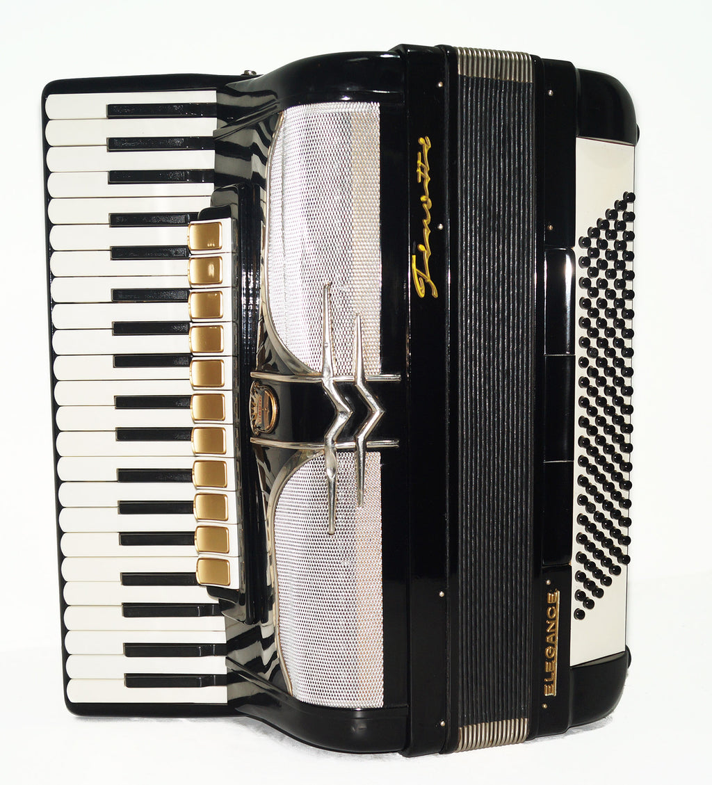 Firotti Elegance 120 Bass made in Germany Piano Accordion Keyboard Accordion Musical Instrument for Adults New Straps Case 1724, Rich Beautiful Sound!
