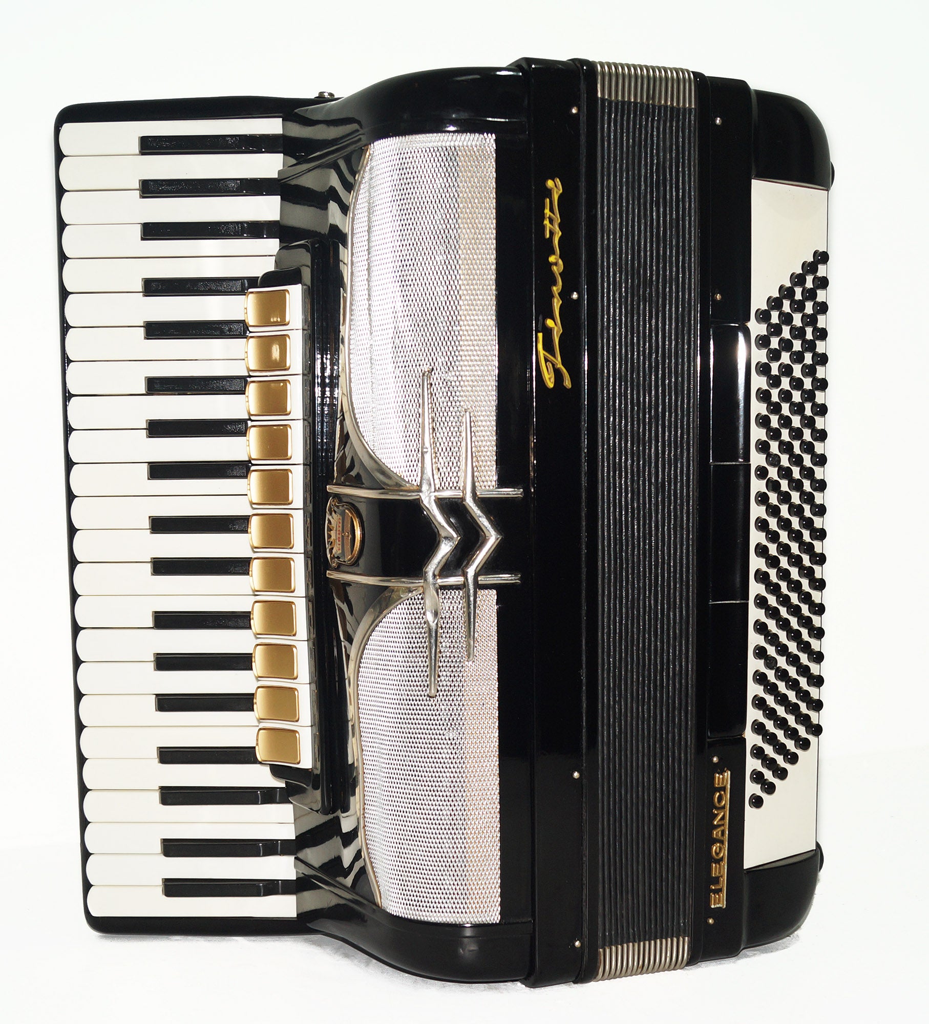 Firotti Elegance 120 Bass made in Germany Piano Accordion Keyboard Accordion Musical Instrument for Adults New Straps Case 1724, Rich Beautiful Sound!
