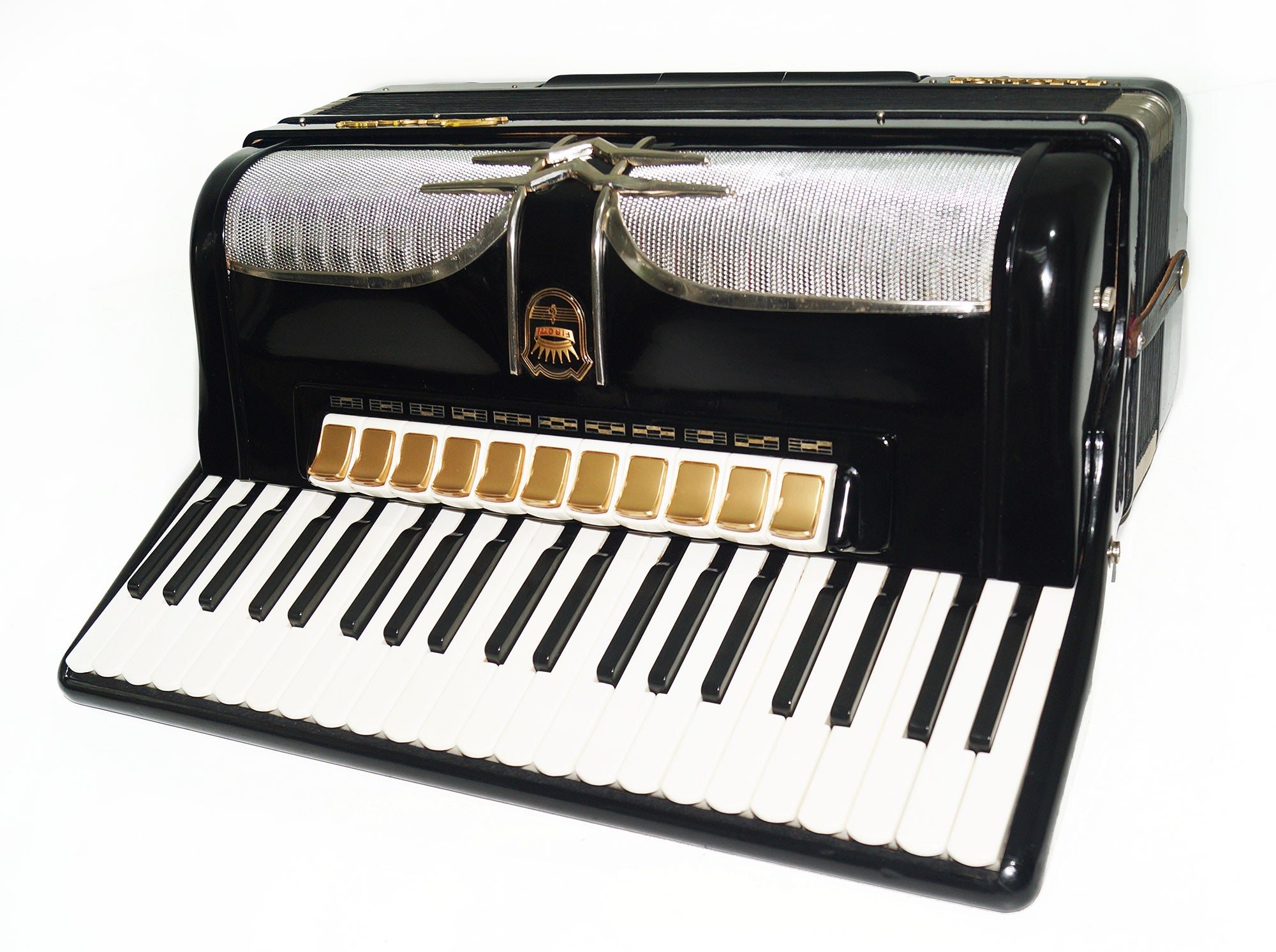 Firotti Elegance 120 Bass made in Germany Piano Accordion Keyboard Accordion Musical Instrument for Adults New Straps Case 1724, Rich Beautiful Sound!