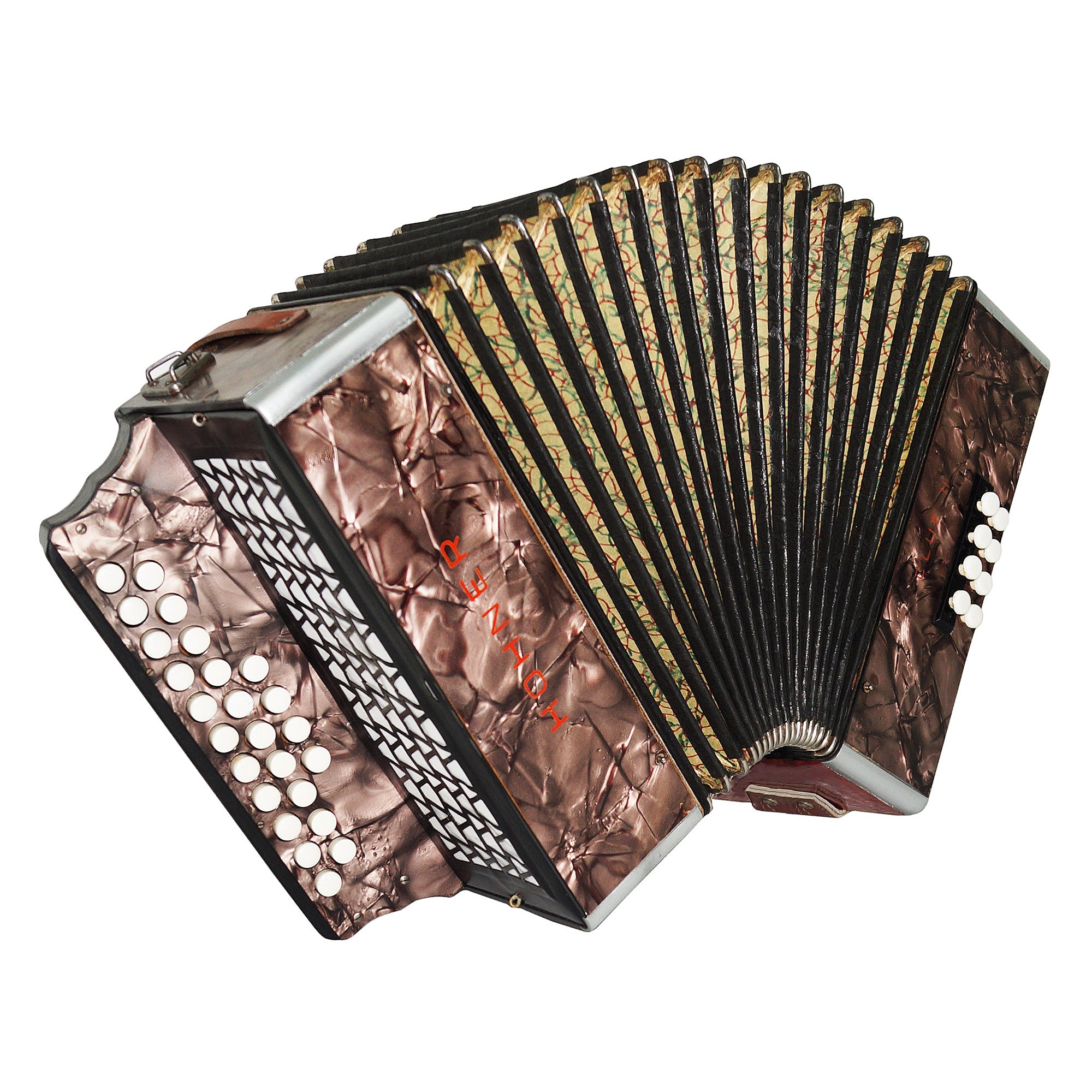 Old Vintage Hohner Club II Diatonic Button Accordion Squeezebox Concertina, 2021, made in Germany Amazing Wonderful sound