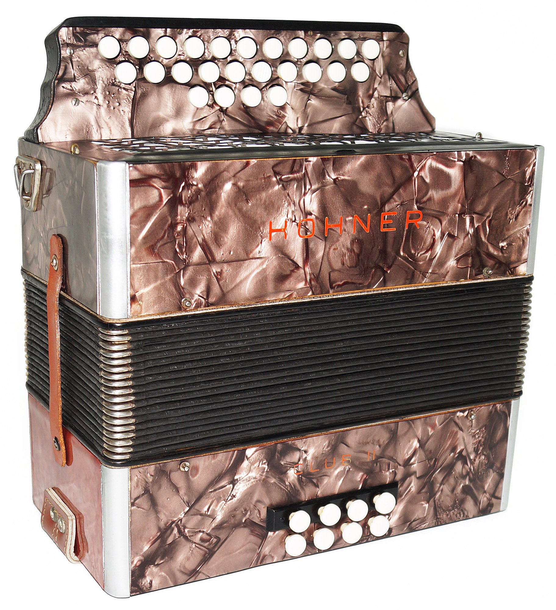 Old Vintage Hohner Club II Diatonic Button Accordion Squeezebox Concertina, 2021, made in Germany Amazing Wonderful sound