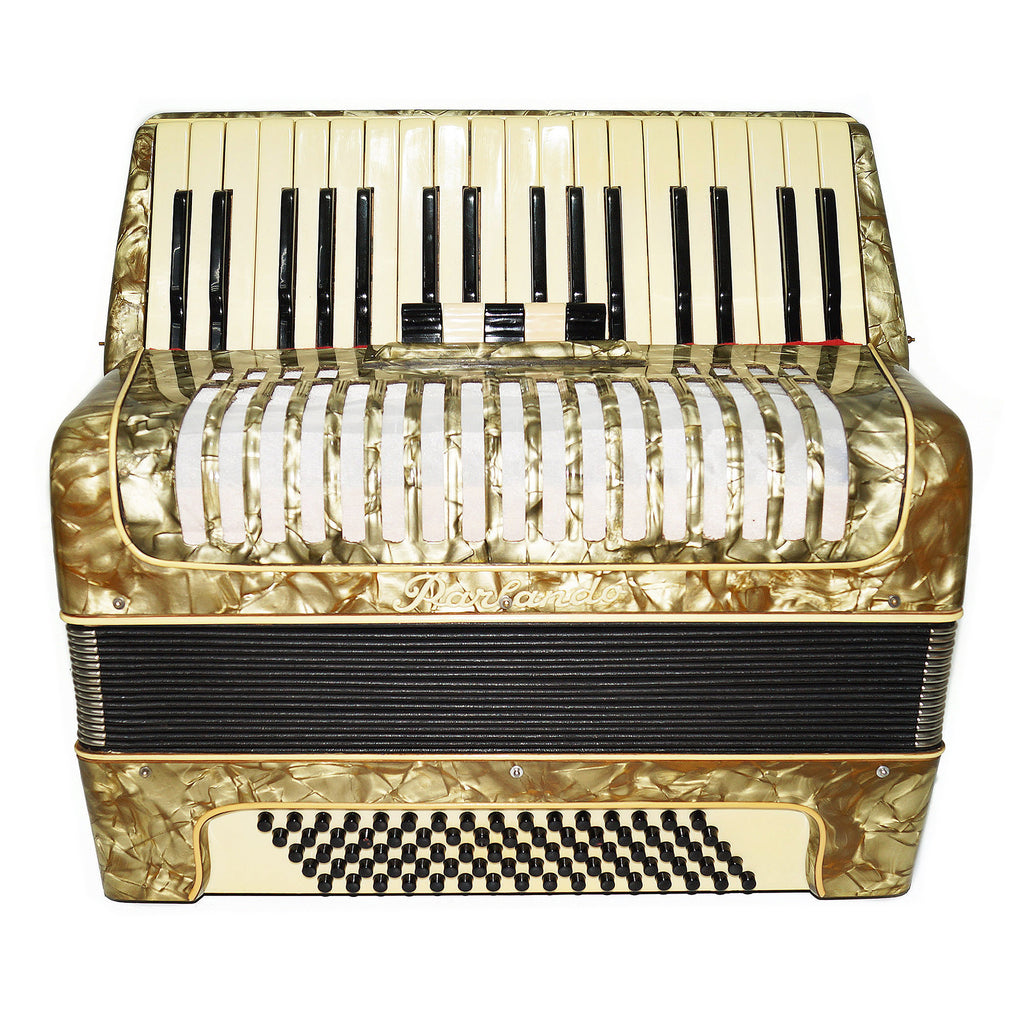 Lightweight Vintage Parlando 80 Bass, German Beginner Children Kids Accordion 1865, Original Straps, Rich and Powerful Sound.