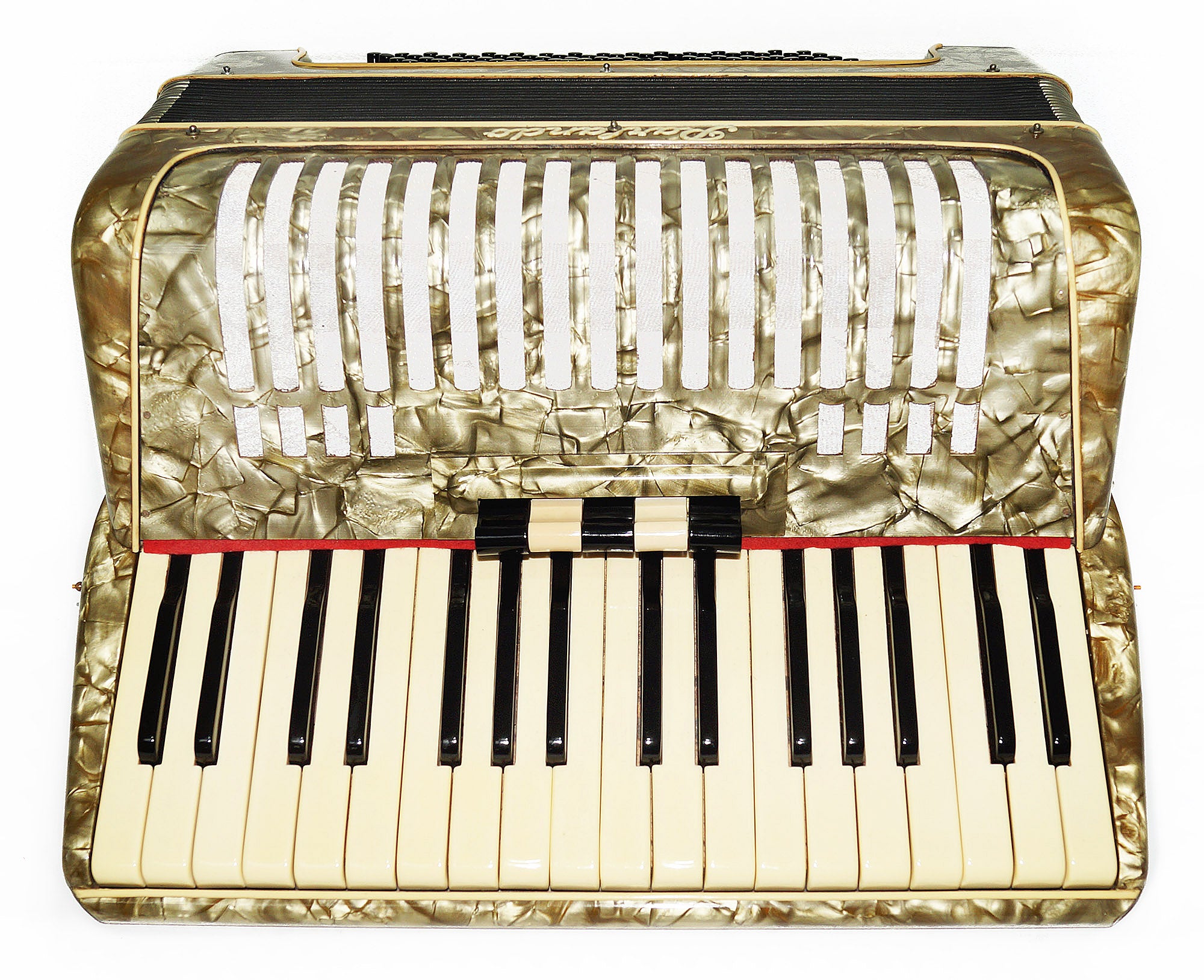 Lightweight Vintage Parlando 80 Bass, German Beginner Children Kids Accordion 1865, Original Straps, Rich and Powerful Sound.