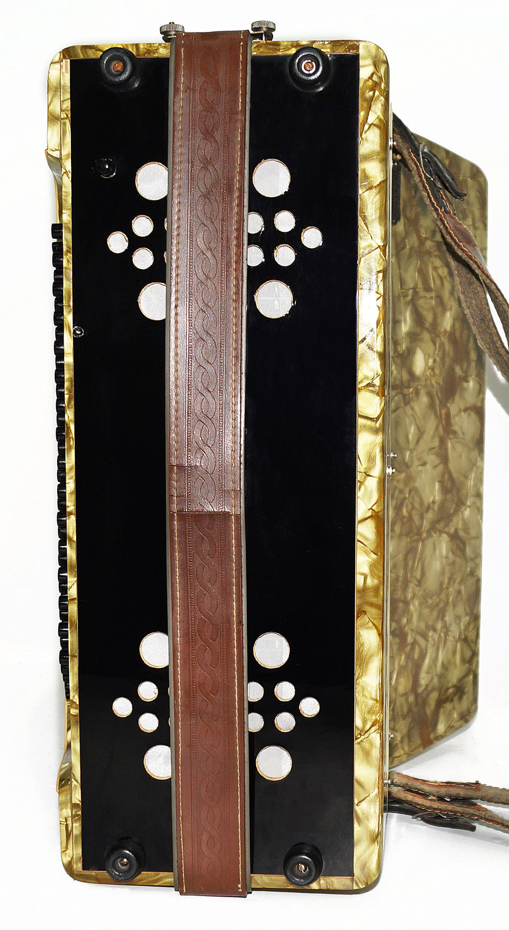 Lightweight Vintage Parlando 80 Bass, German Beginner Children Kids Accordion 1865, Original Straps, Rich and Powerful Sound.