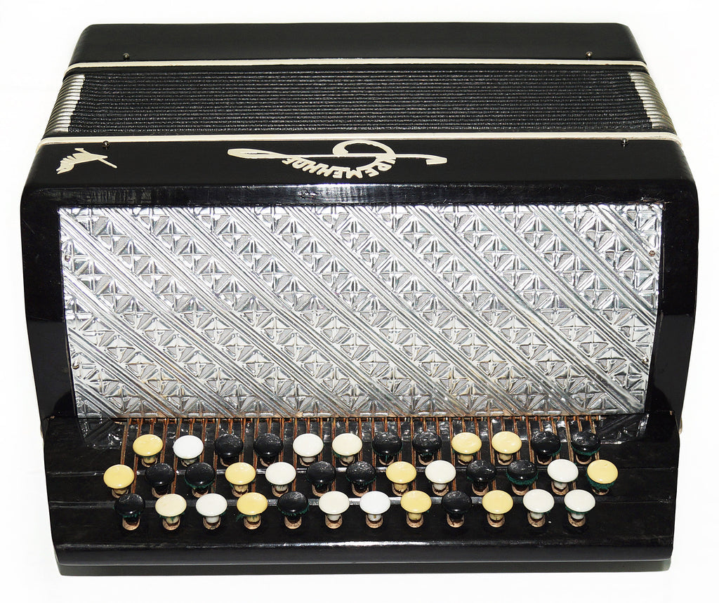 Orchestral Monophone Small Button Accordion made in Ukraine Bayan New Straps 1838, Kremennoe Very Beautiful Sound!