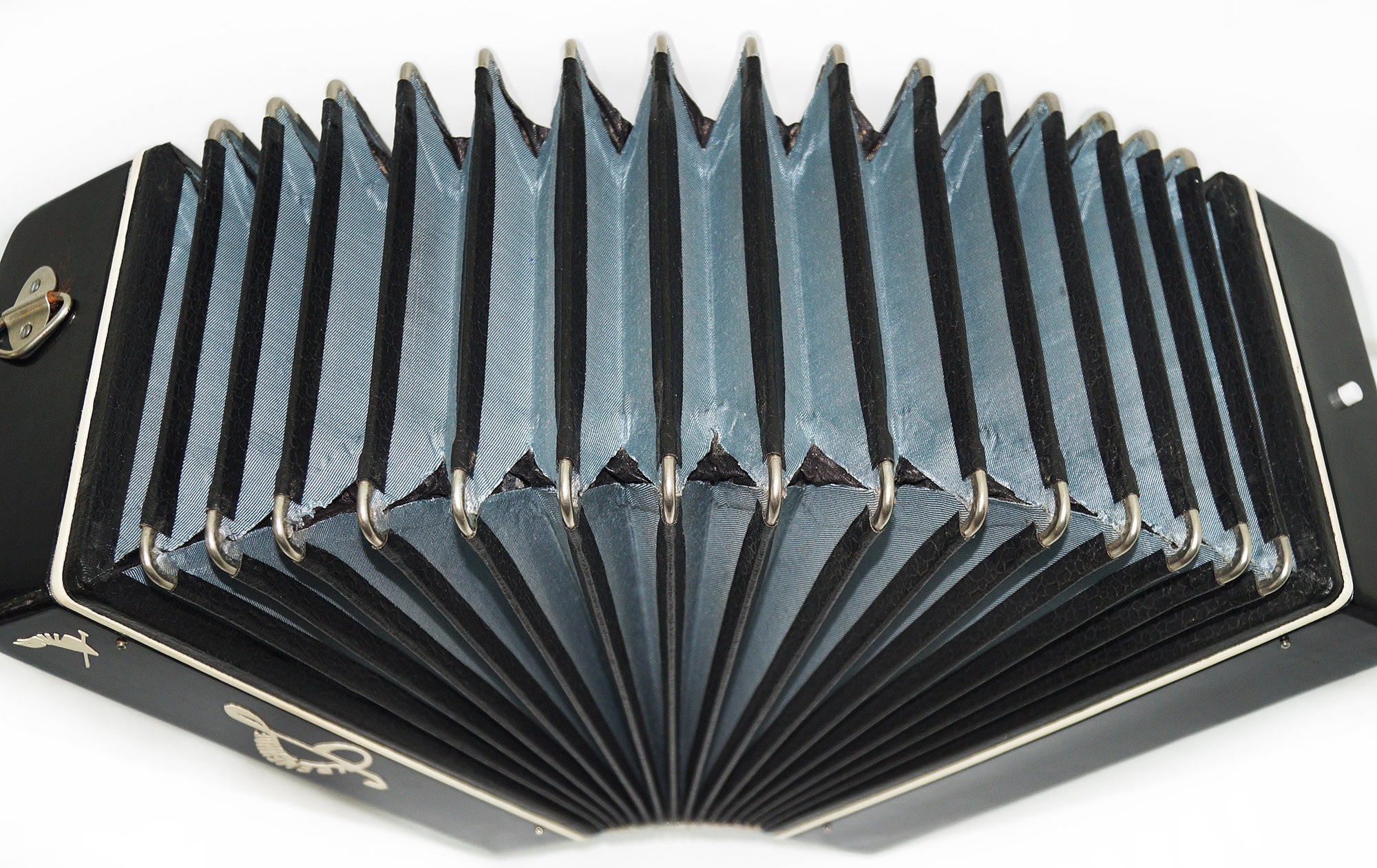 Orchestral Monophone Small Button Accordion made in Ukraine Bayan New Straps 1838, Kremennoe Very Beautiful Sound!