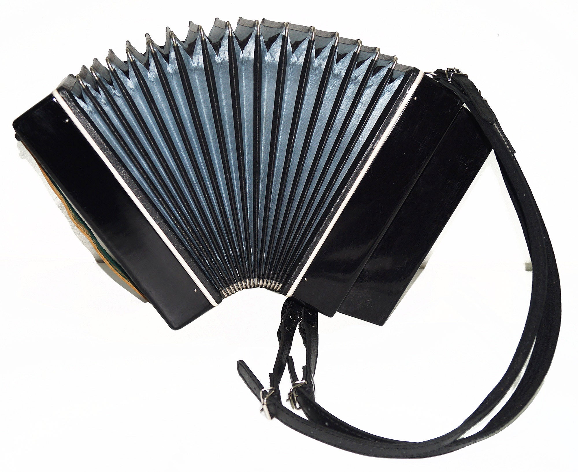 Orchestral Monophone Small Button Accordion made in Ukraine Bayan New Straps 1838, Kremennoe Very Beautiful Sound!