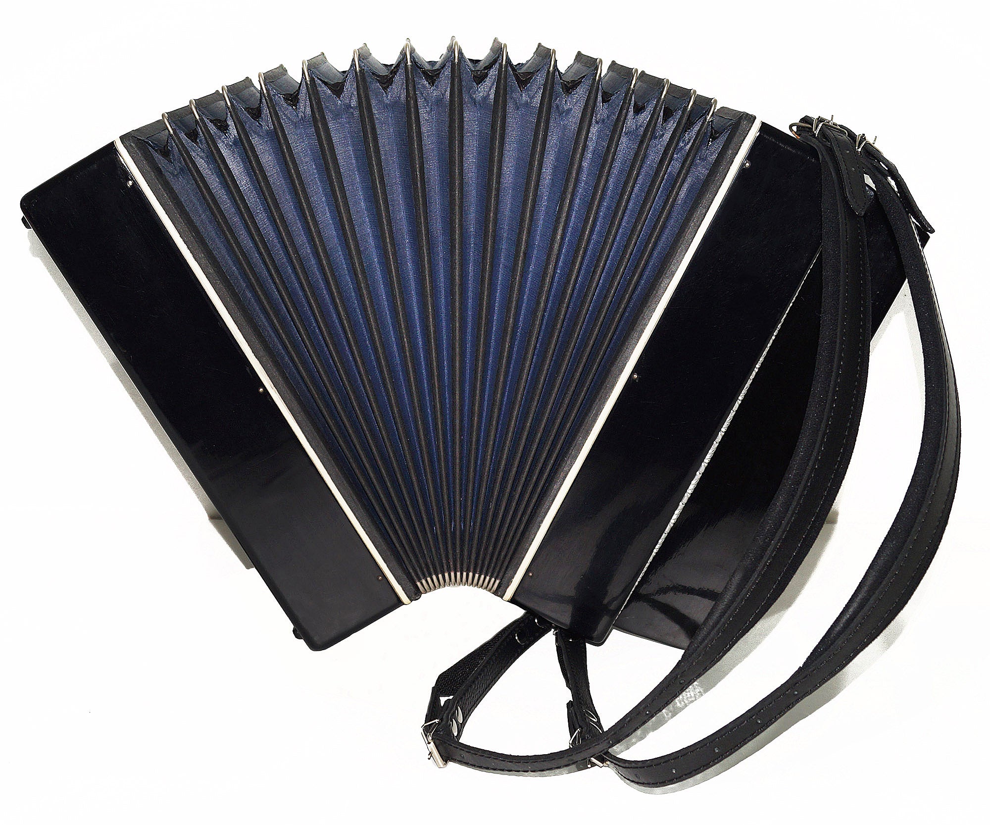 Orchestral Monophone Concert Bayan Double Сontrabass Button Accordion made in Ukraine 1932, Kremennoe, New Straps, Amazing sound.