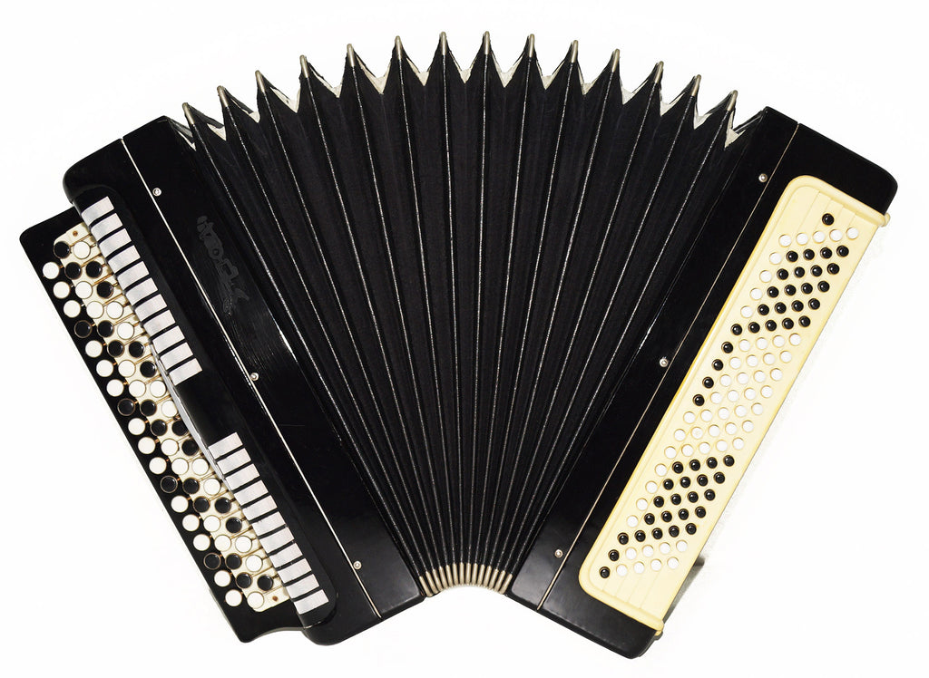 Bayan Etude Chromatic Button Accordion made in Tula Russia 100 bass New Straps 1945, Folk Music Acordeon Wonderful Sound!