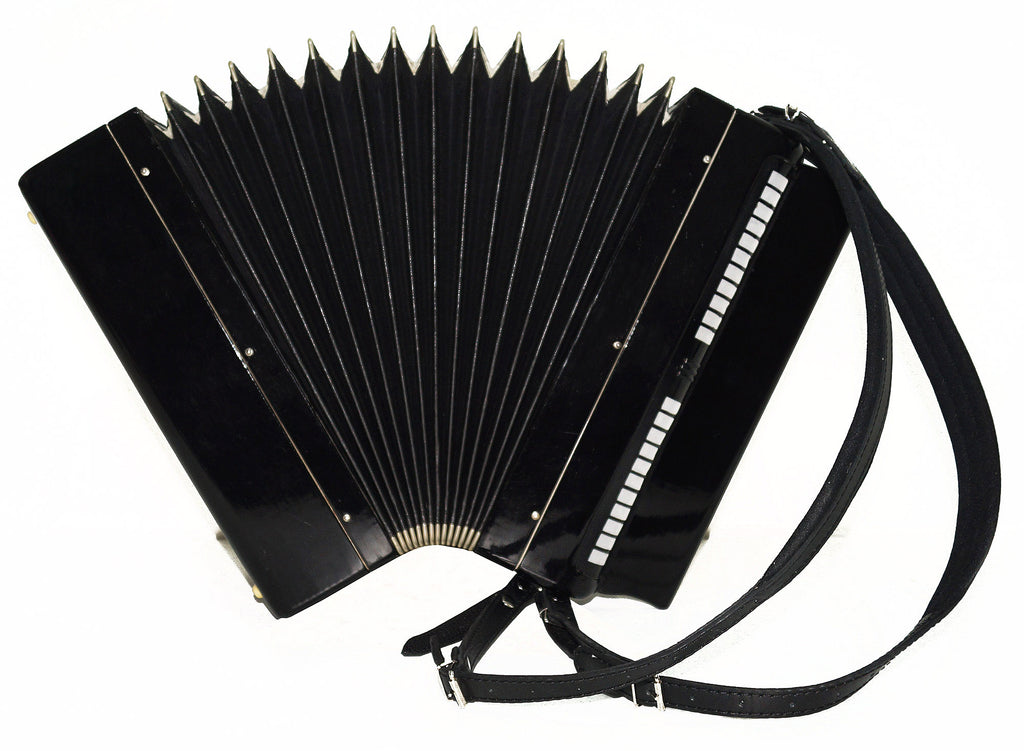 Bayan Etude Chromatic Button Accordion made in Tula Russia 100 bass New Straps 1945, Folk Music Acordeon Wonderful Sound!