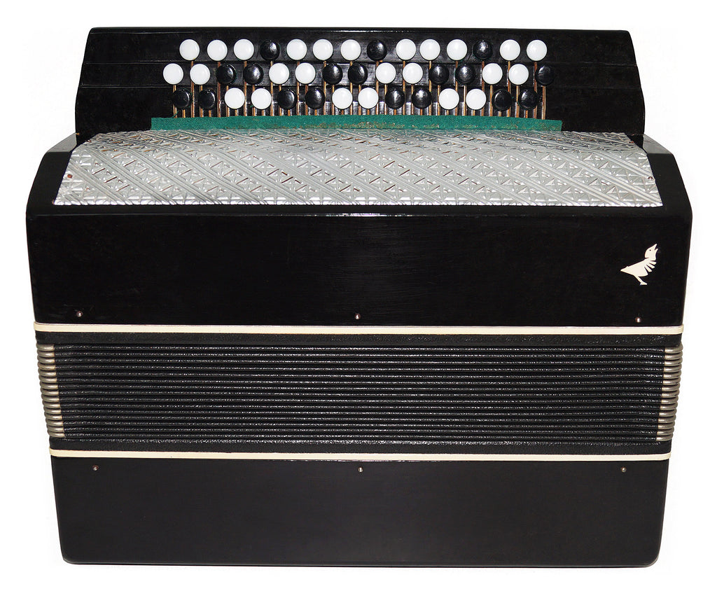 Rare Orchestral Monophone, Double Сontrabass Button Accordion Ukrainian Bayan 1933, Kremennoe, New Straps, Quality Concert Accordion.