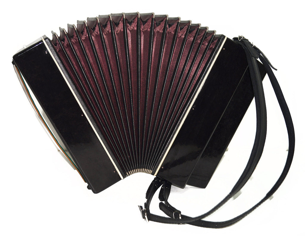 Rare Orchestral Monophone, Double Сontrabass Button Accordion Ukrainian Bayan 1933, Kremennoe, New Straps, Quality Concert Accordion.