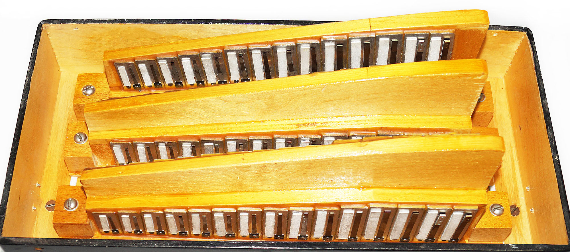 Rare Orchestral Monophone, Double Сontrabass Button Accordion Ukrainian Bayan 1933, Kremennoe, New Straps, Quality Concert Accordion.