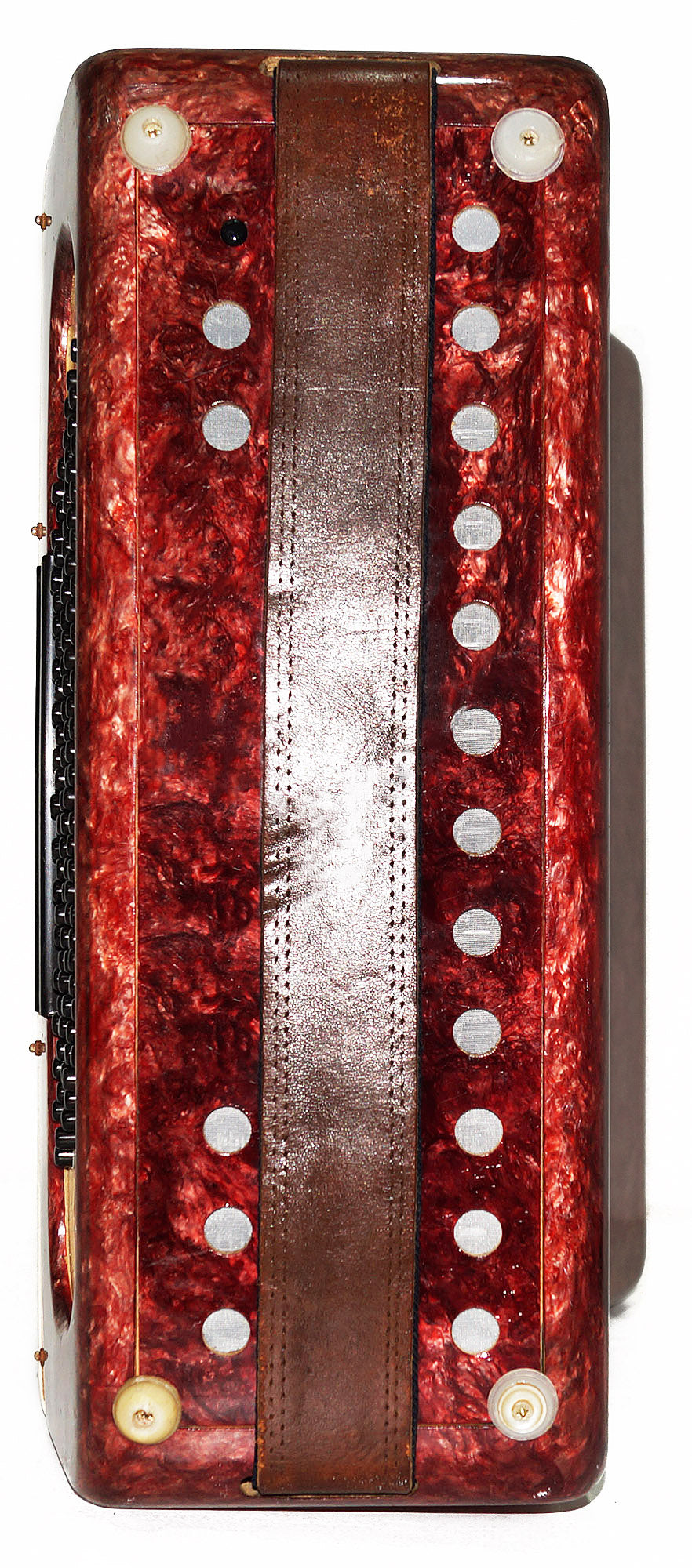 Original Piano Accordion Ariya 96 Bass Buttons, made in USSR, New Straps 1950, Very Beautiful Keyboard Accordian