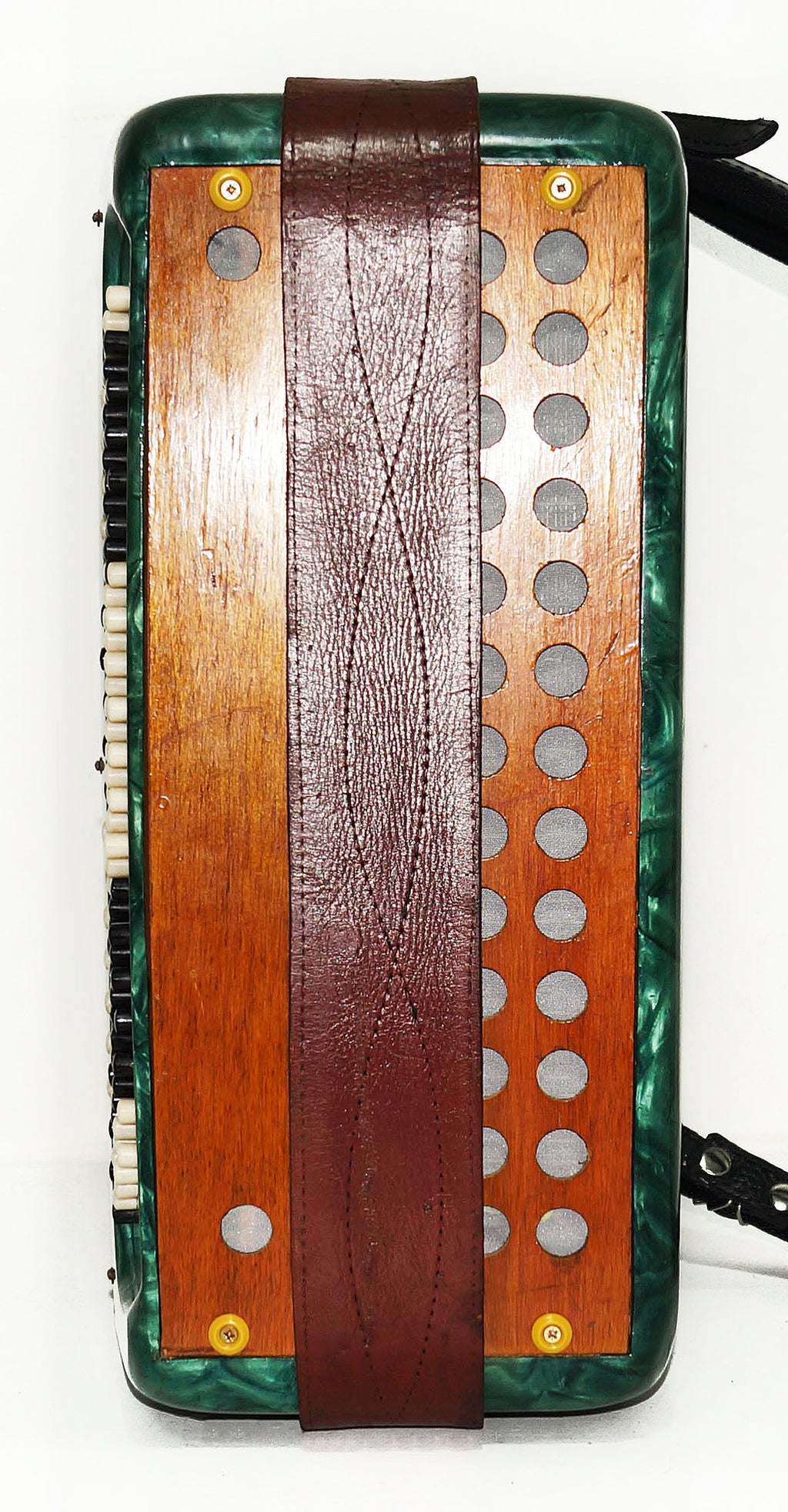 Vintage Button Accordion, 3 Row Folk Old Bayan Belarus, New Straps 1858, Concertina Accordion Wonderful sound!