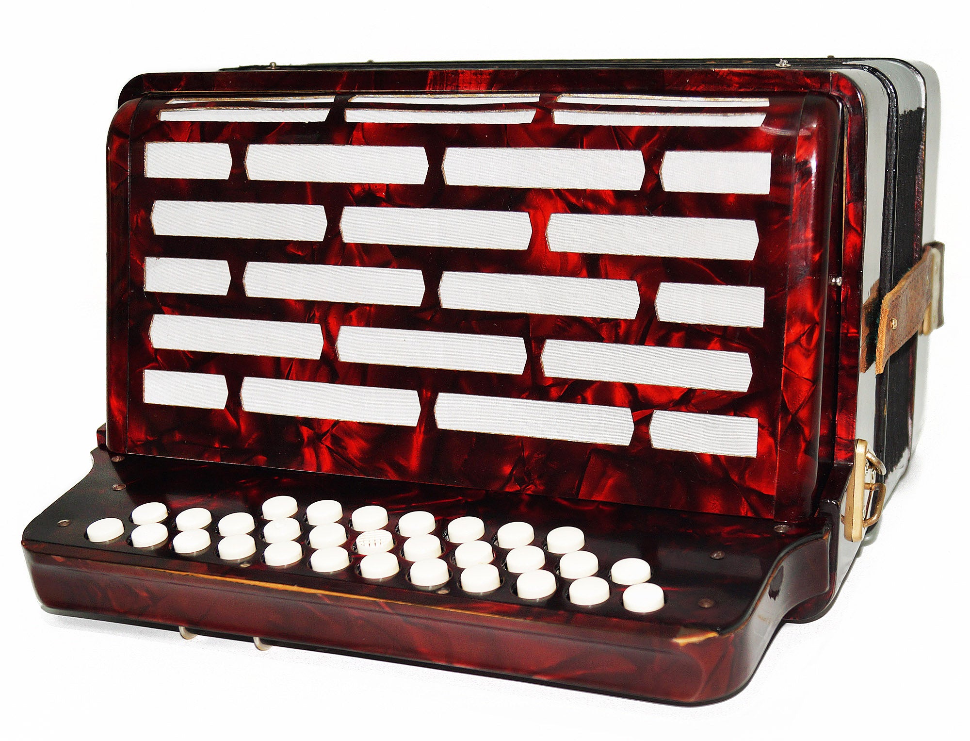 Rare Vintage Hohner Club IIIB S, Diatonic Button Accordion Squeezebox New Straps, 1914, made in Germany, Concertina Wonderful sound