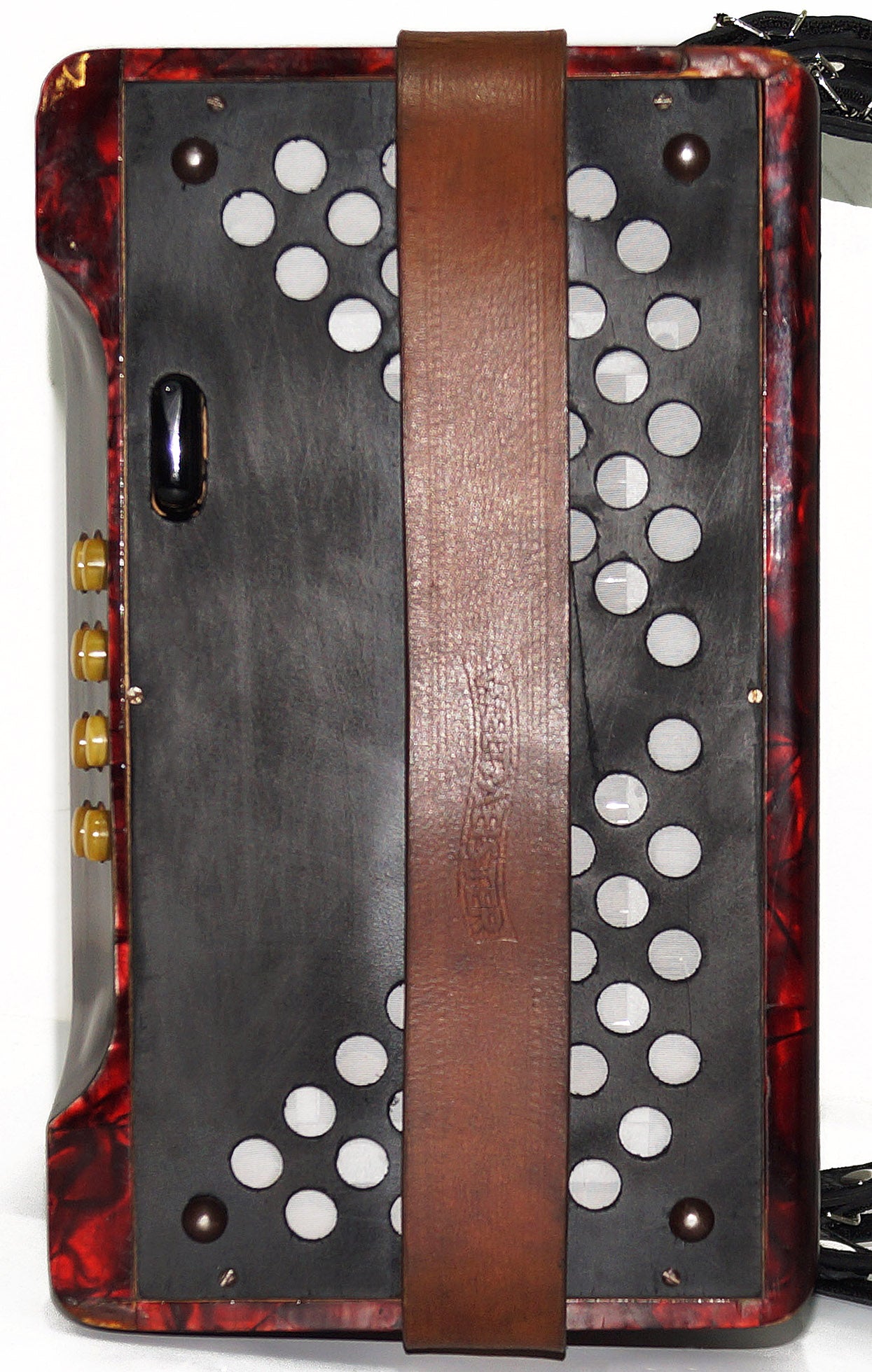 Rare Vintage Hohner Club IIIB S, Diatonic Button Accordion Squeezebox New Straps, 1914, made in Germany, Concertina Wonderful sound