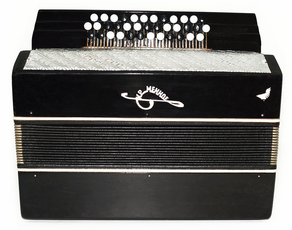 Orchestral Monophone Harmonica Folk Button Accordion made in Ukraine Bayan New Straps 1753, Wonderful Sound!