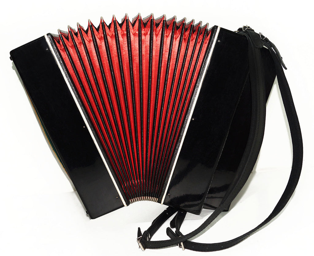 Orchestral Monophone Harmonica Folk Button Accordion made in Ukraine Bayan New Straps 1753, Wonderful Sound!