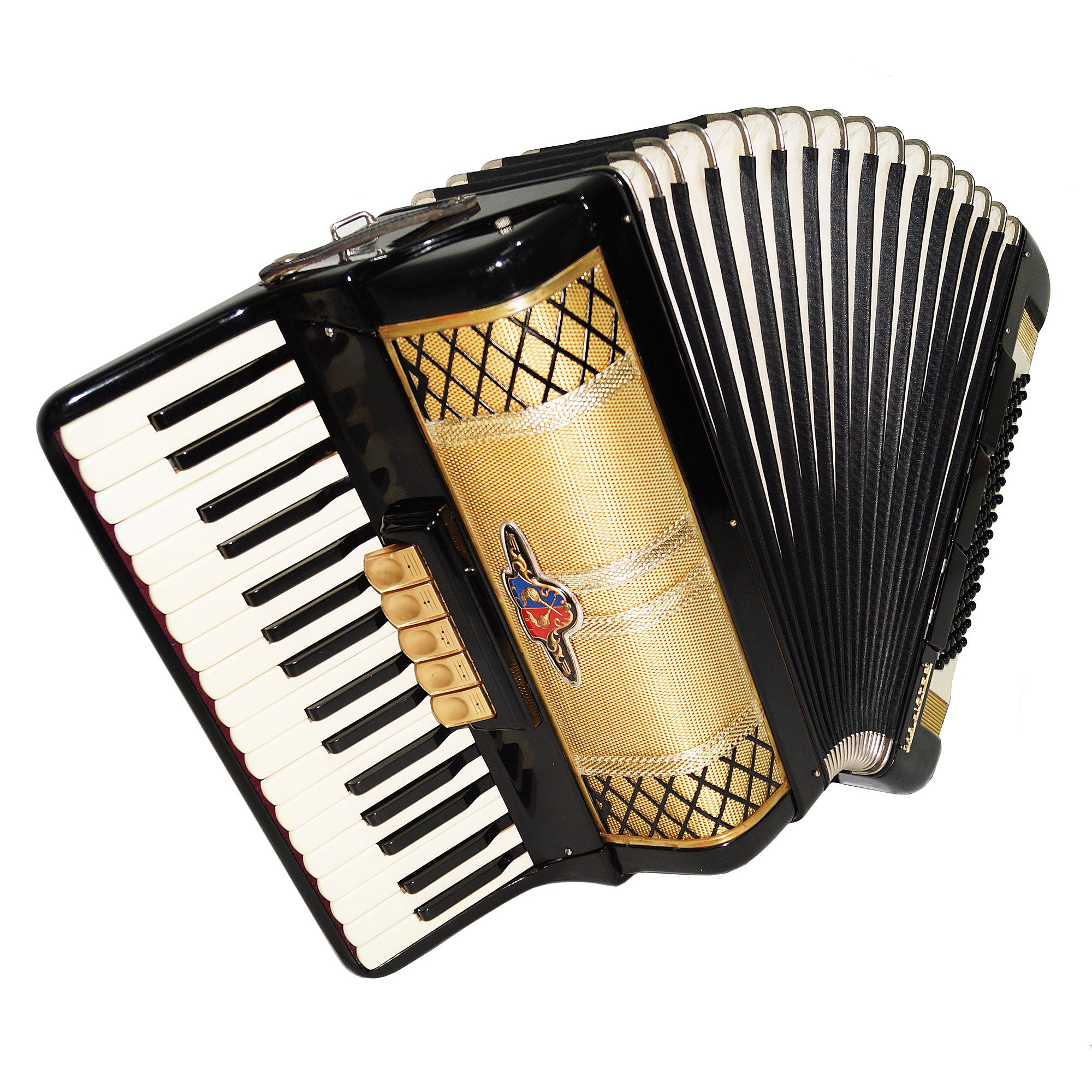 Barcarole Magister 80 Bass made in Germany Piano Accordion New Straps 1919, High Quality Accordian, Rich and Bright Sound