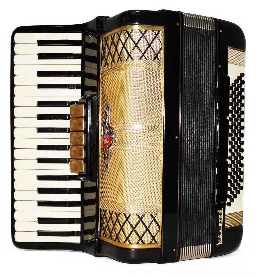 Barcarole Magister 80 Bass made in Germany Piano Accordion New Straps 1919, High Quality Accordian, Rich and Bright Sound