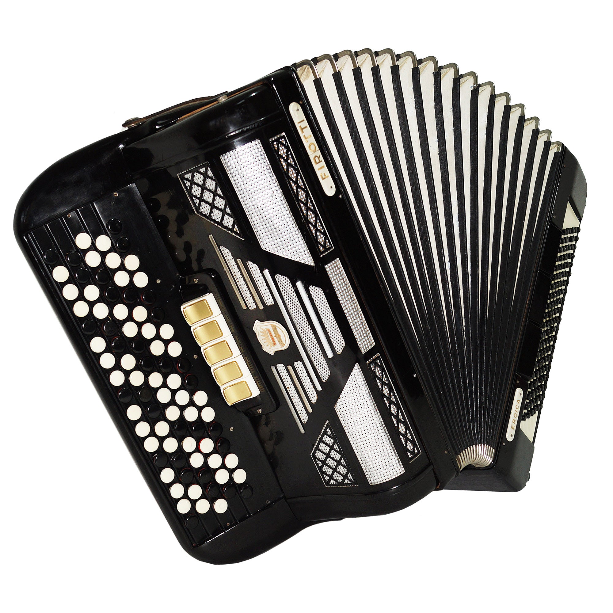 5 Row Firotti Eroica 120 Bass made in Germany Button Accordion Bayan New Straps 1922, Concert Chromatic Accordian, Super sound