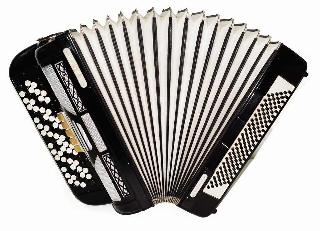 5 Row Firotti Eroica 120 Bass made in Germany Button Accordion Bayan New Straps 1922, Concert Chromatic Accordian, Super sound