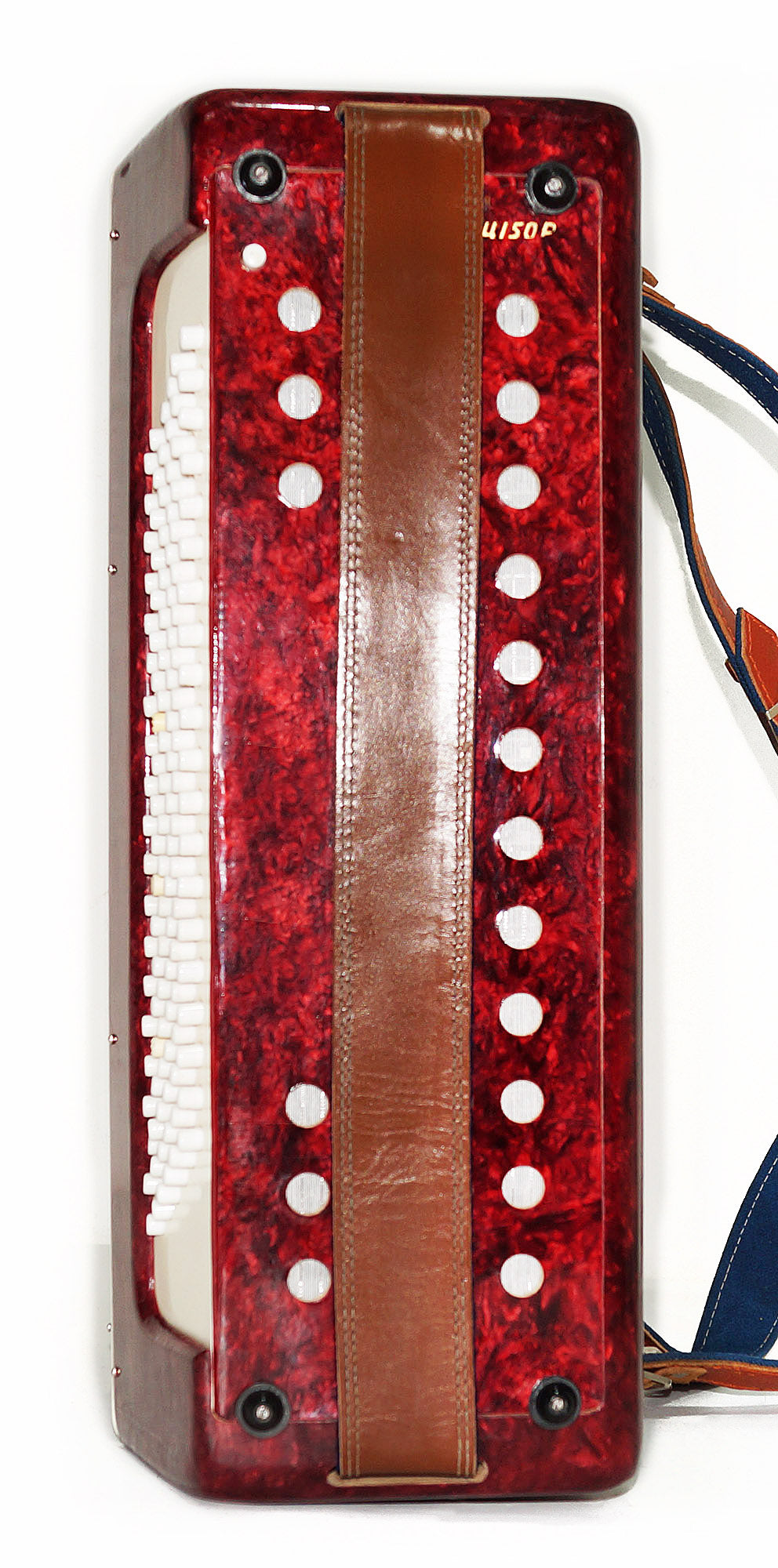 Russian Piano Accordion Almaz 120 Bass made in USSR, incl Straps, 1912, Keyboard Accordian, Amazing sound.