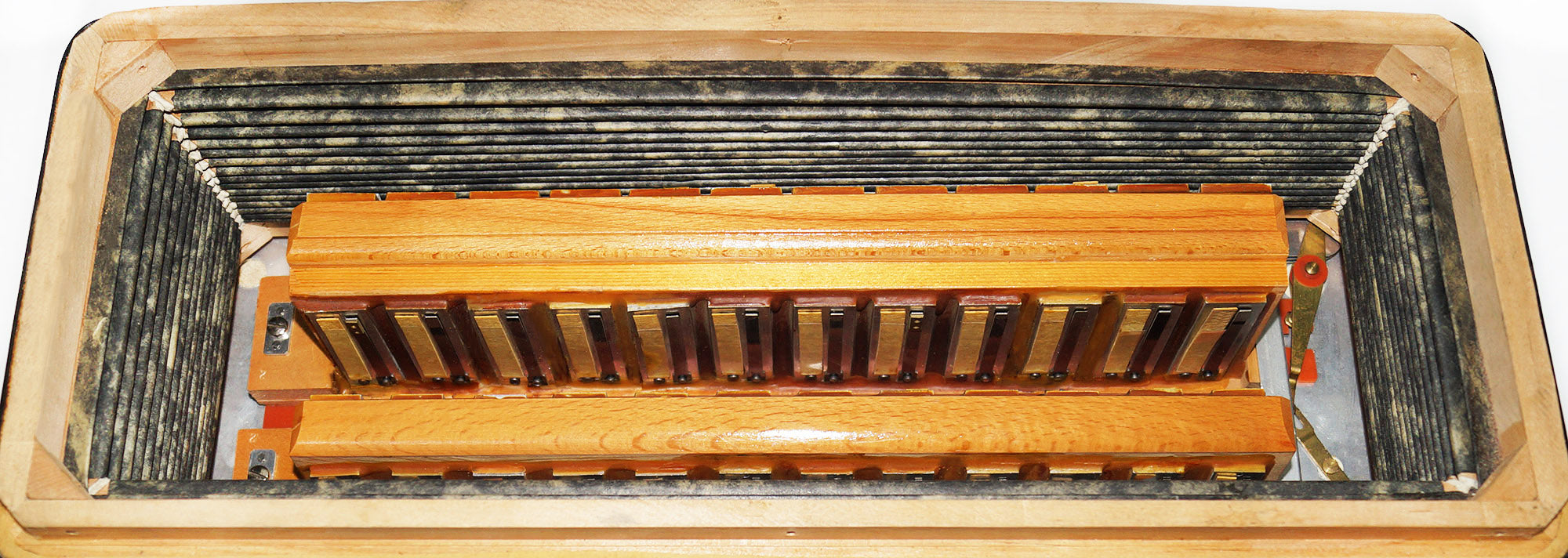 Firotti Elegance 96 Bass made in Germany Piano Accordion New Straps Case 1935, Rich and Beautiful Sound!